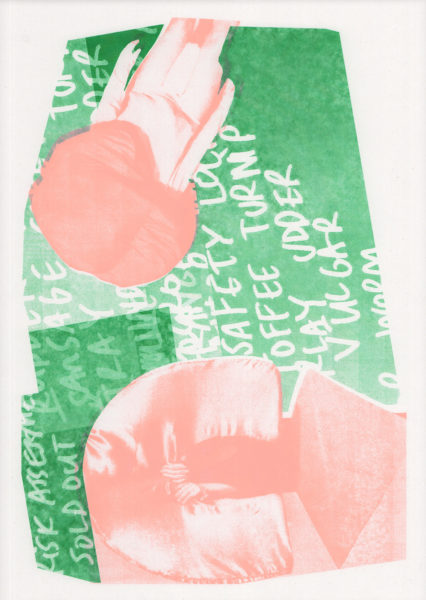 Riso Print by Risotto Studio printed on Cyclus paper using Green