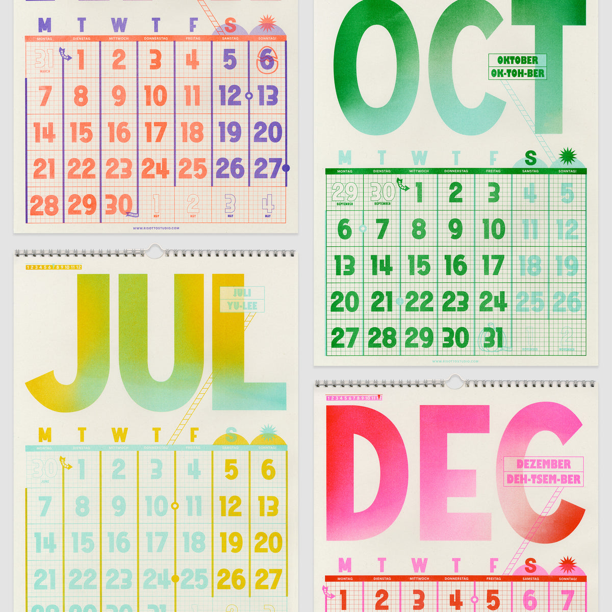 A3 Wall Hanger - 2025 Risograph Calendar (Final Few)