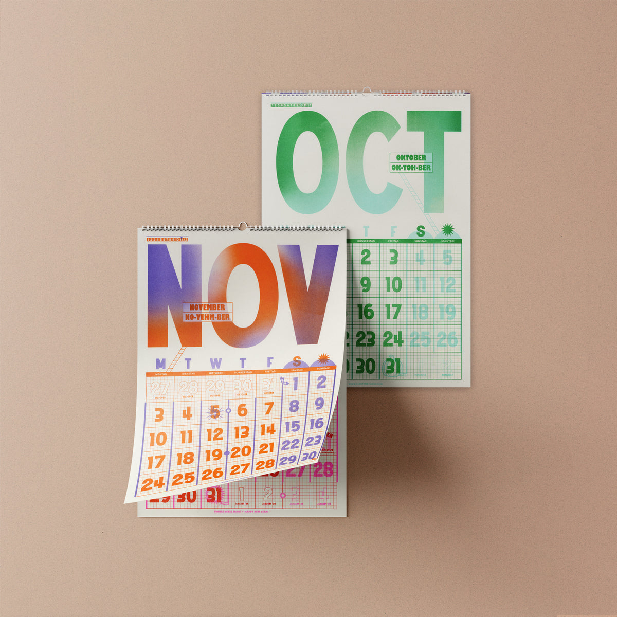 A3 Wall Hanger - 2025 Risograph Calendar (Final Few)