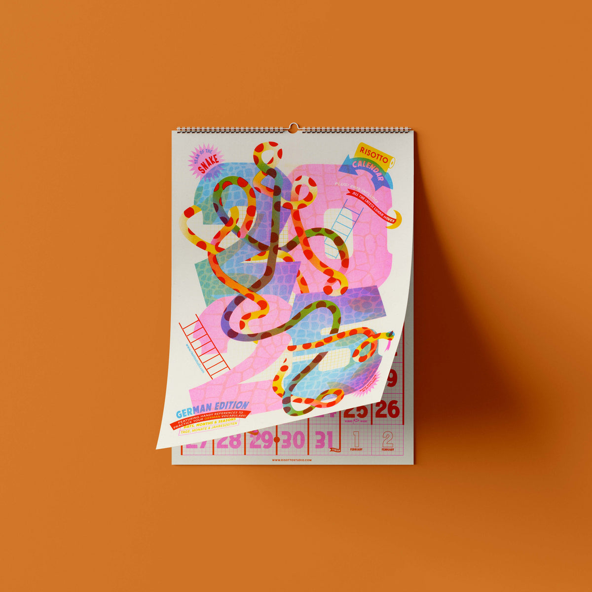 A3 Wall Hanger - 2025 Risograph Calendar (Final Few)
