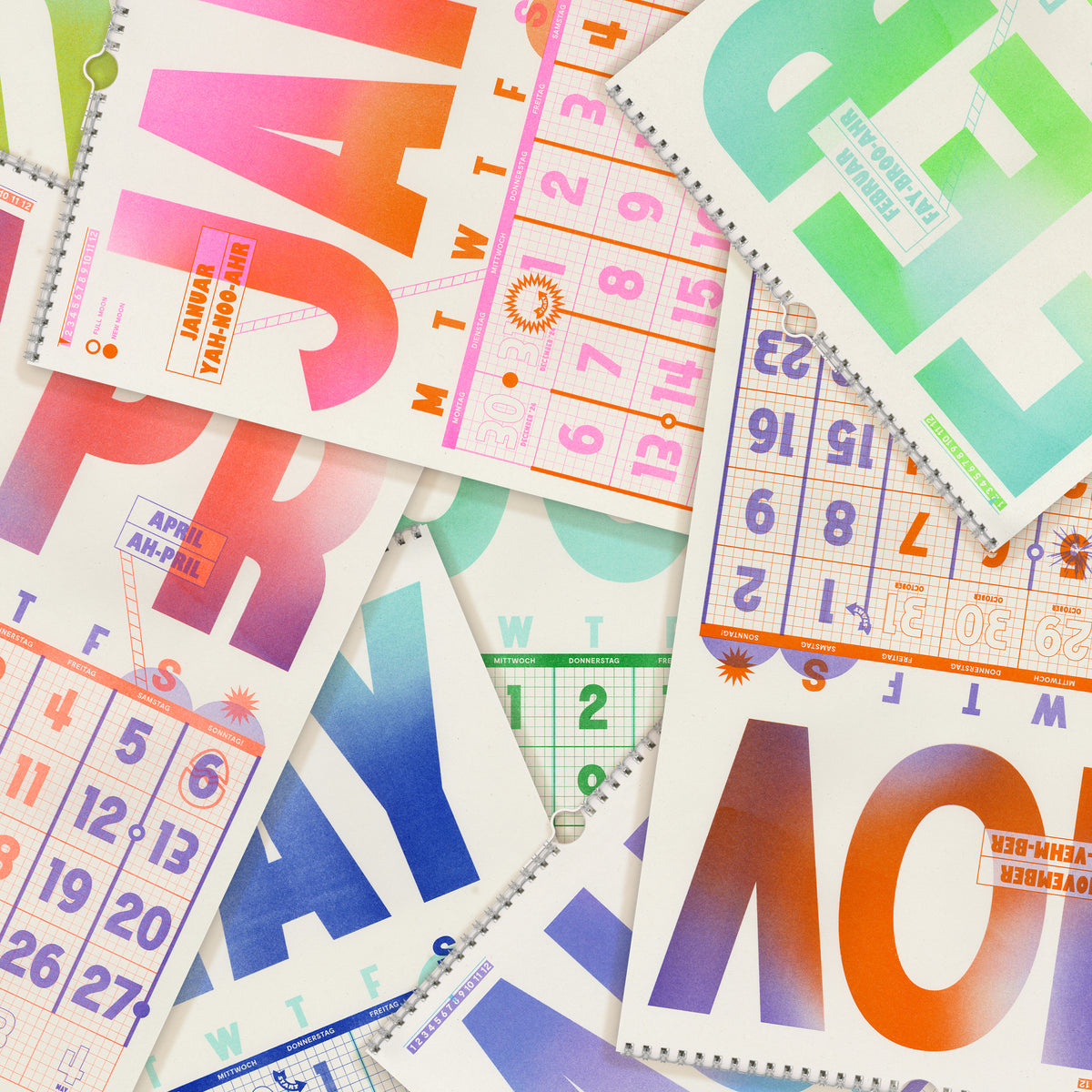 A3 Wall Hanger - 2025 Risograph Calendar (Final Few)