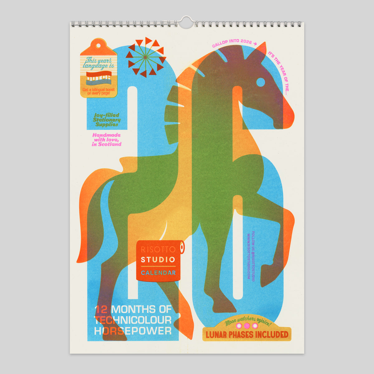 A3 Wall Hanger - 2026 Risograph Calendar