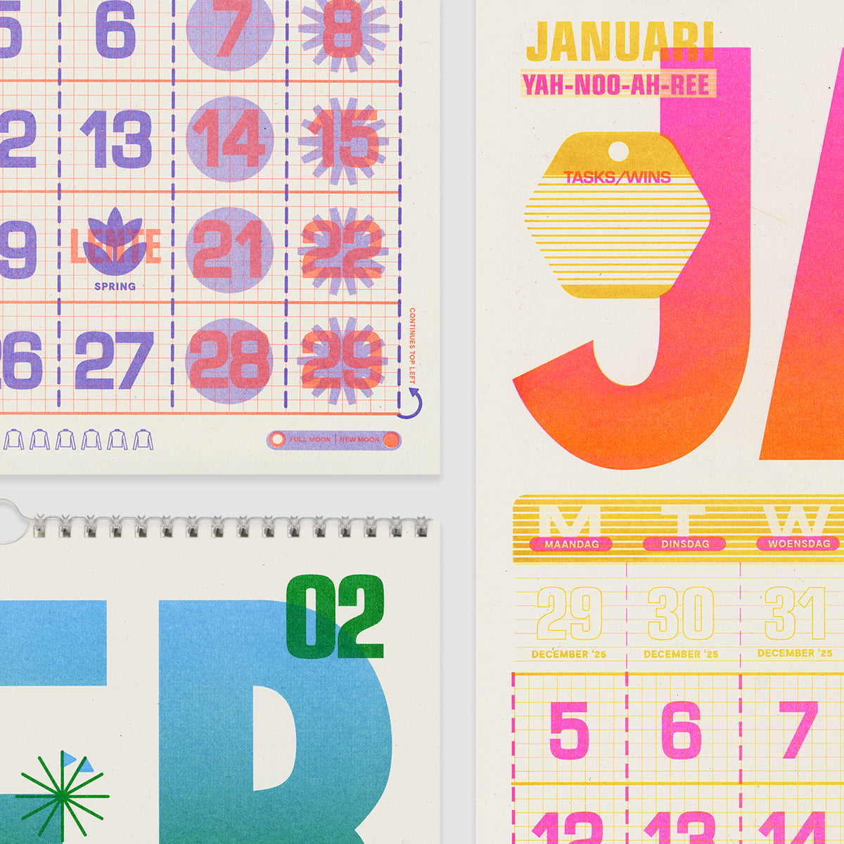 A3 Wall Hanger - 2026 Risograph Calendar