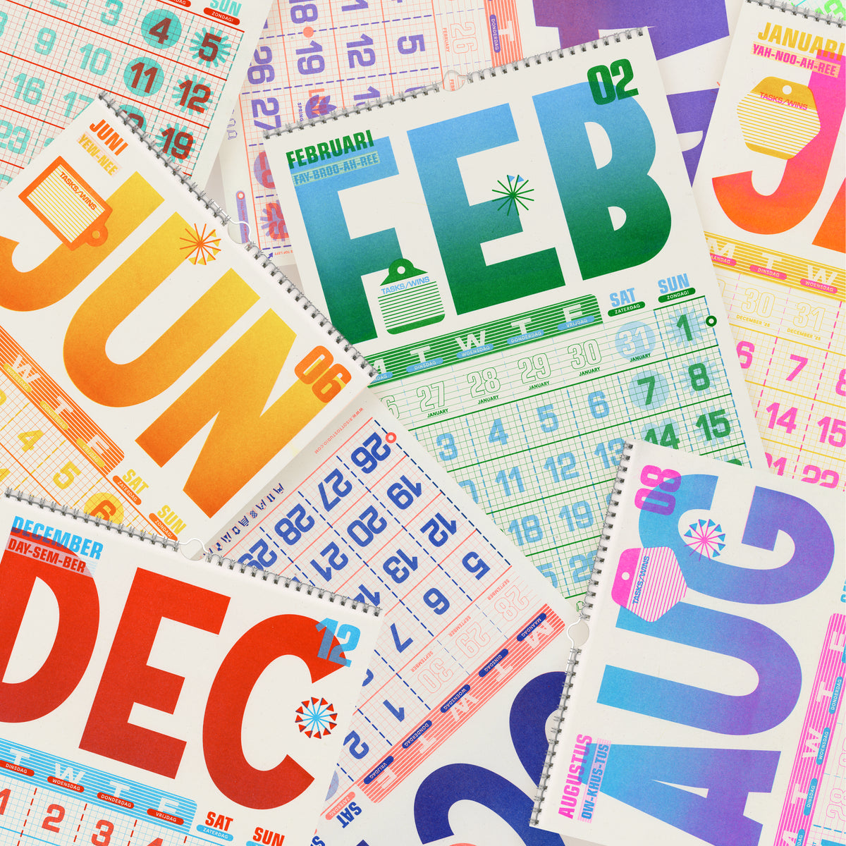 A3 Wall Hanger - 2026 Risograph Calendar