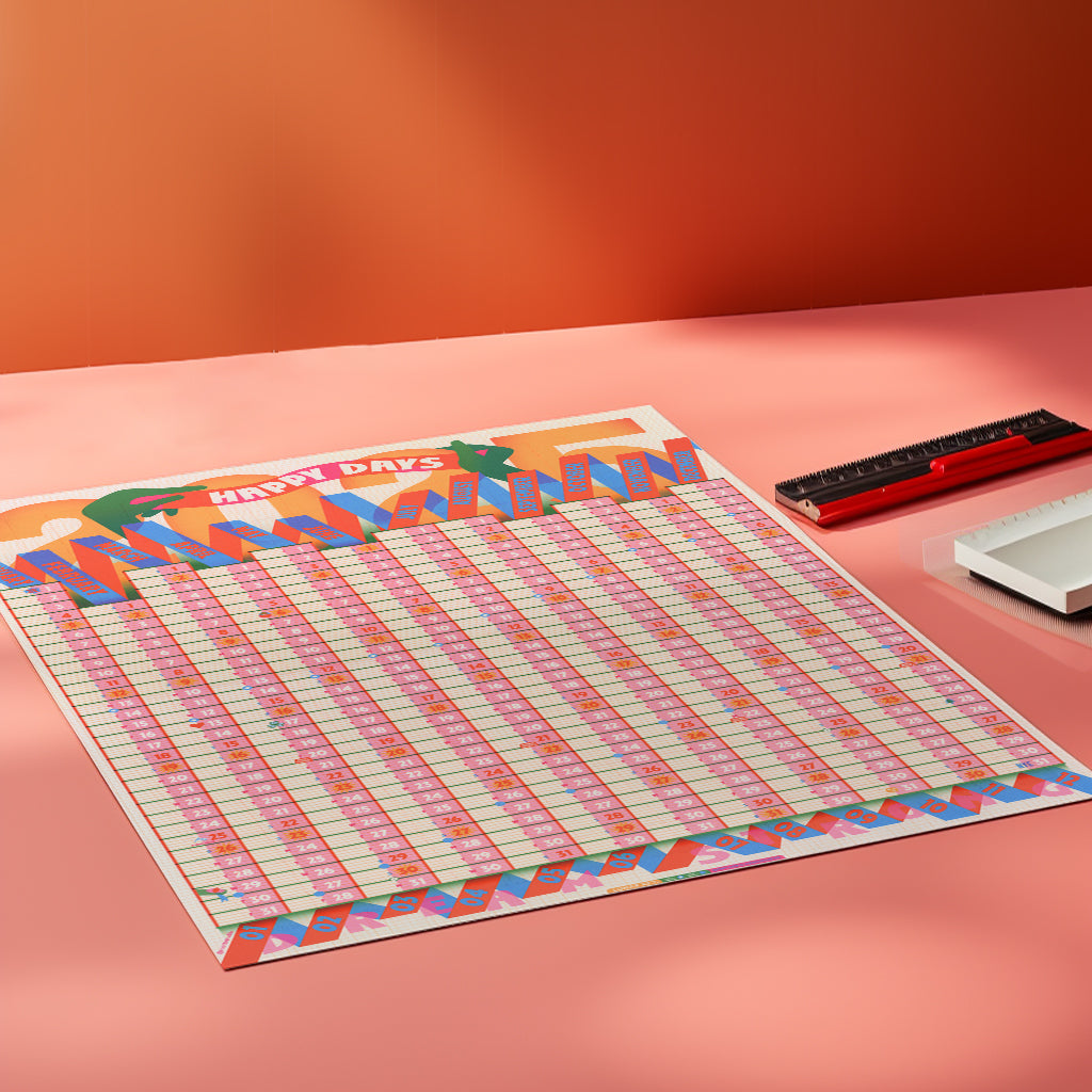 Deluxe Wrapping Paper - Upcycled Wall Planners