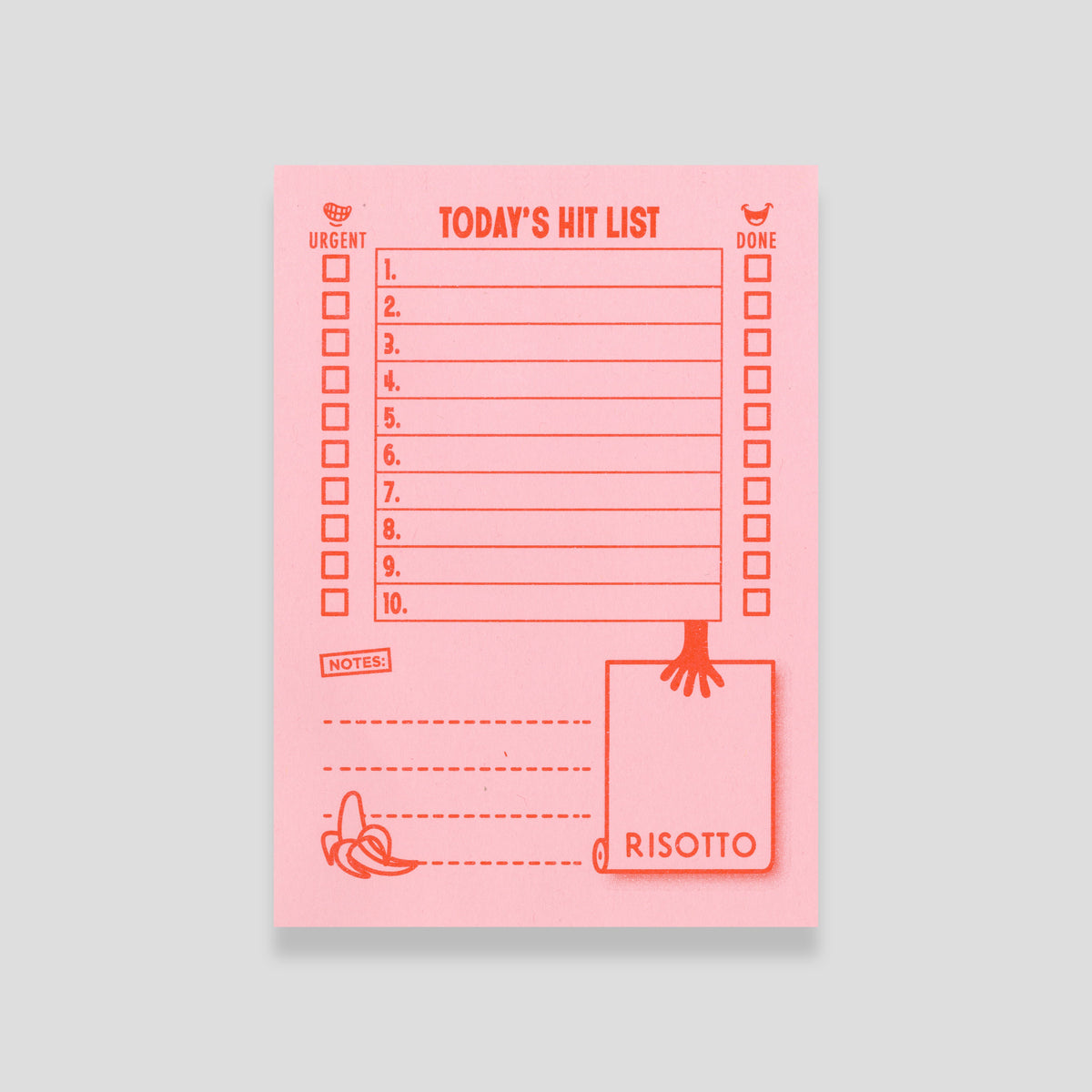 HIT LIST: Pink - To Do List Notepad