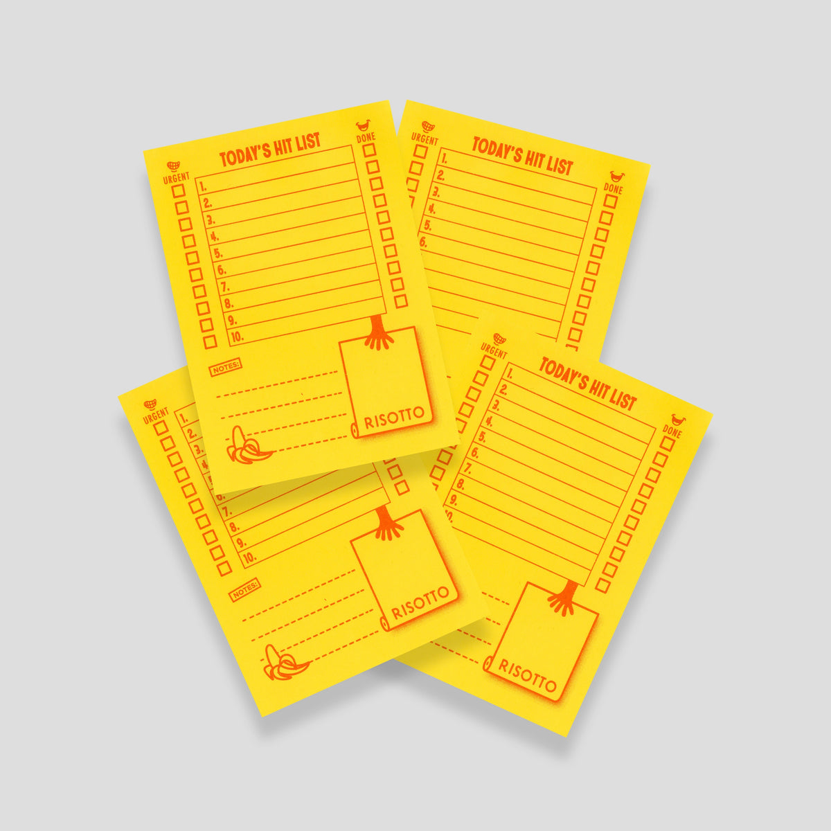 HIT LIST: Yellow - To Do List Notepad
