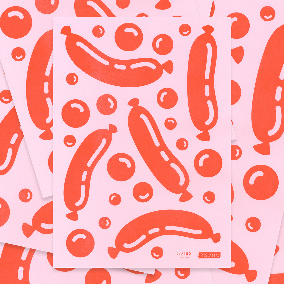 SAUSAGES - Pop Collection: Editioned A3 Print