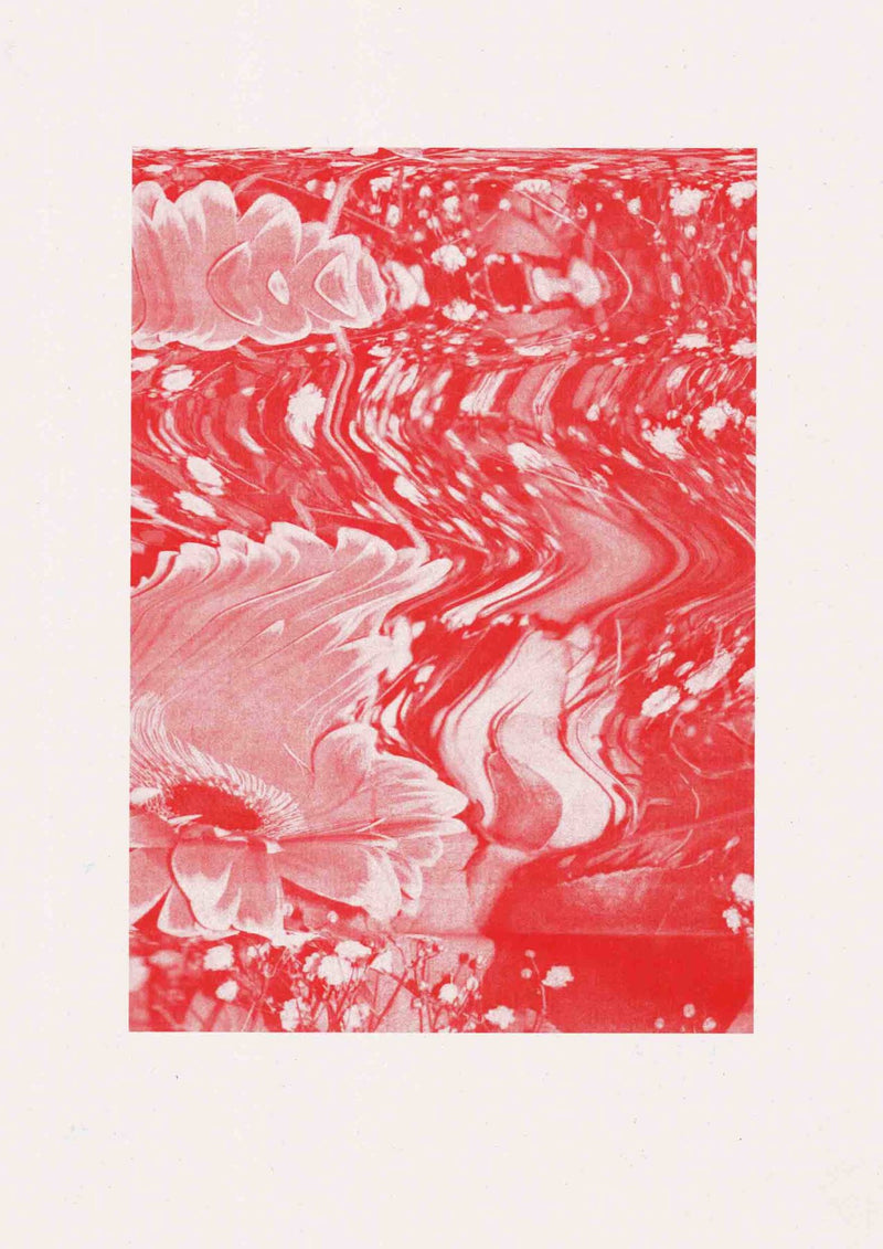 Riso Print by Risotto Studio printed on Cyclus paper using Red ink