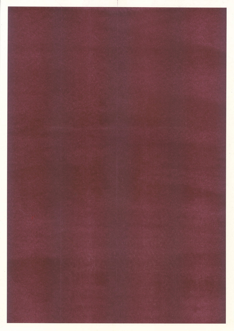 Full Ink Coverage Risography Print, Burgundy Ink, on Context Natural (smooth paper)