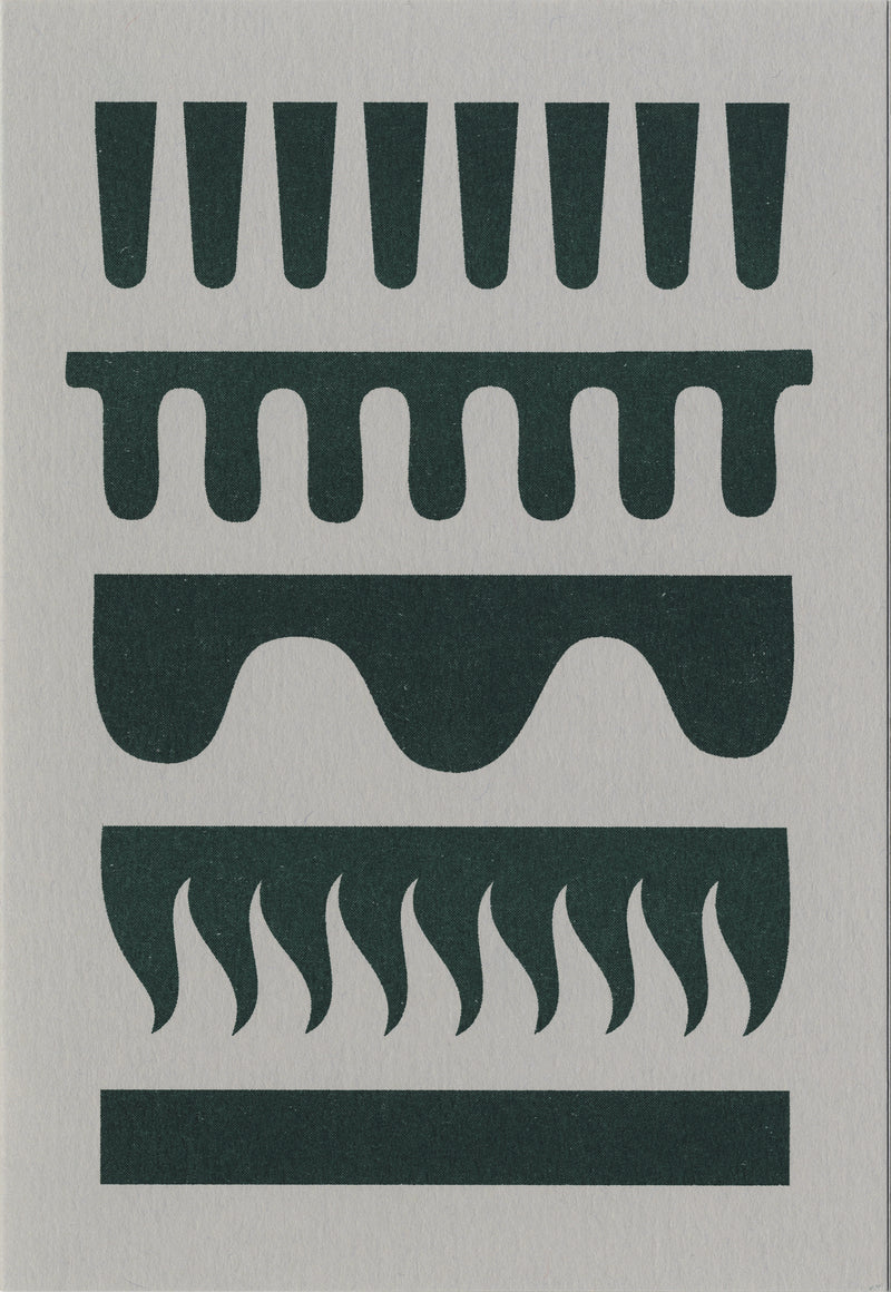Flag - A6 Card and Envelope set Risograph Printed at Risotto Studio.