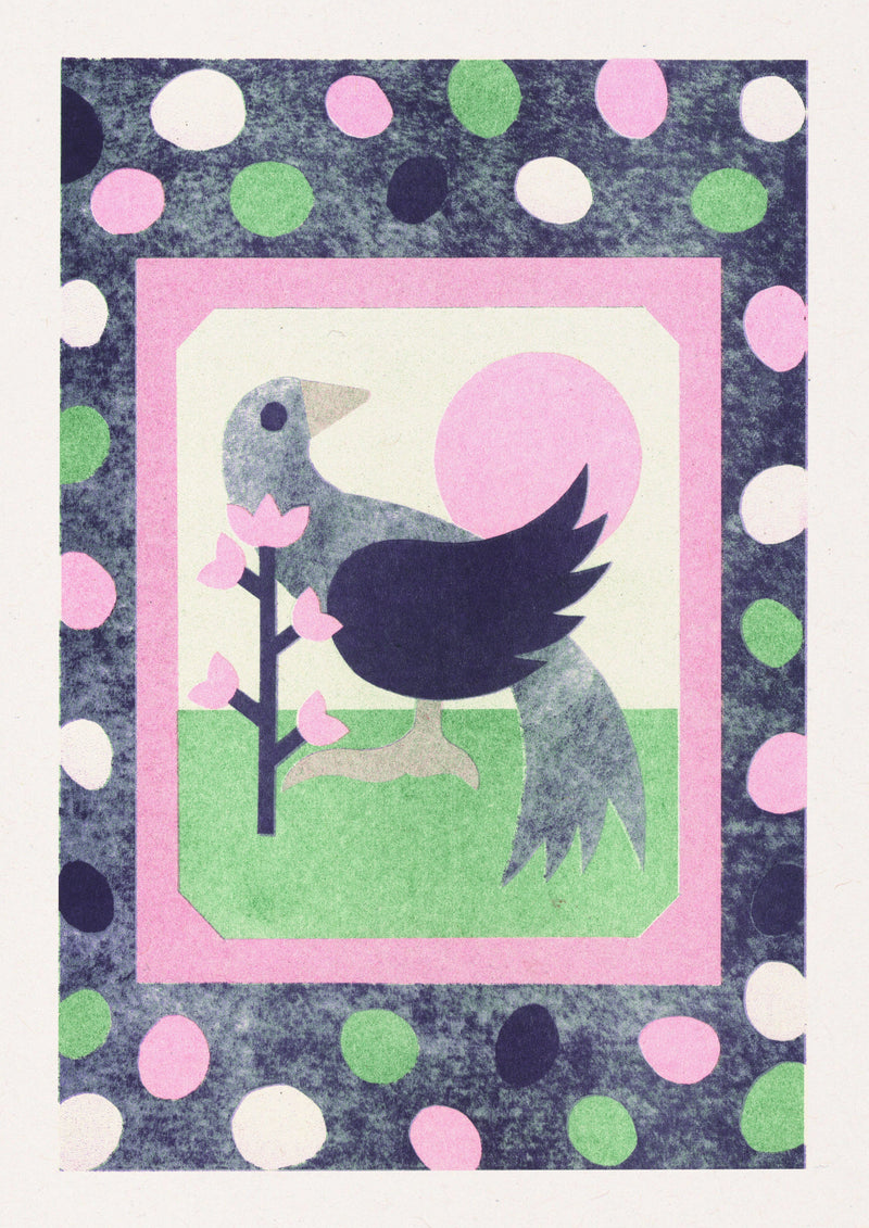 Risograph Artwork for RISOTTO’s Print Subscription, by David Alejandro