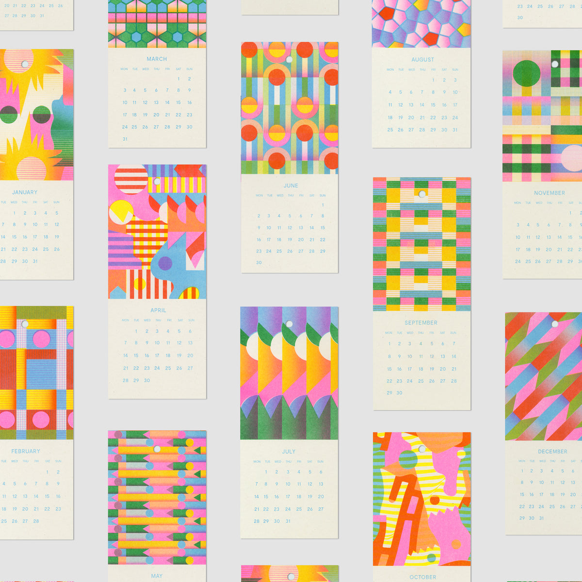 Risograph Calendar 2025