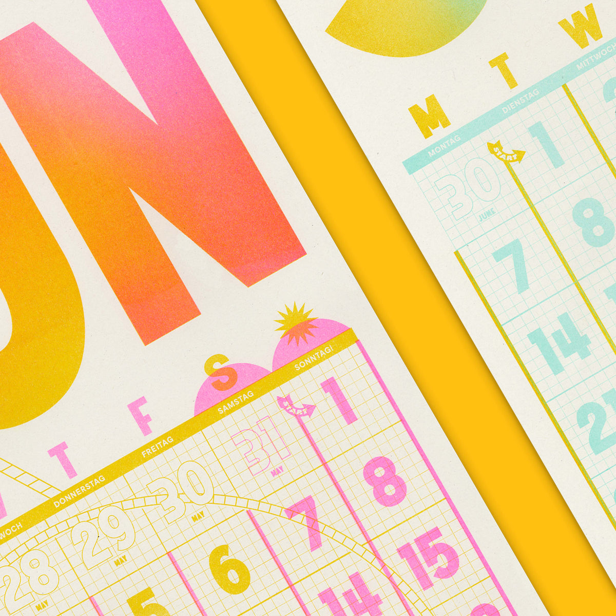 A3 Wall Hanger - 2025 Risograph Calendar