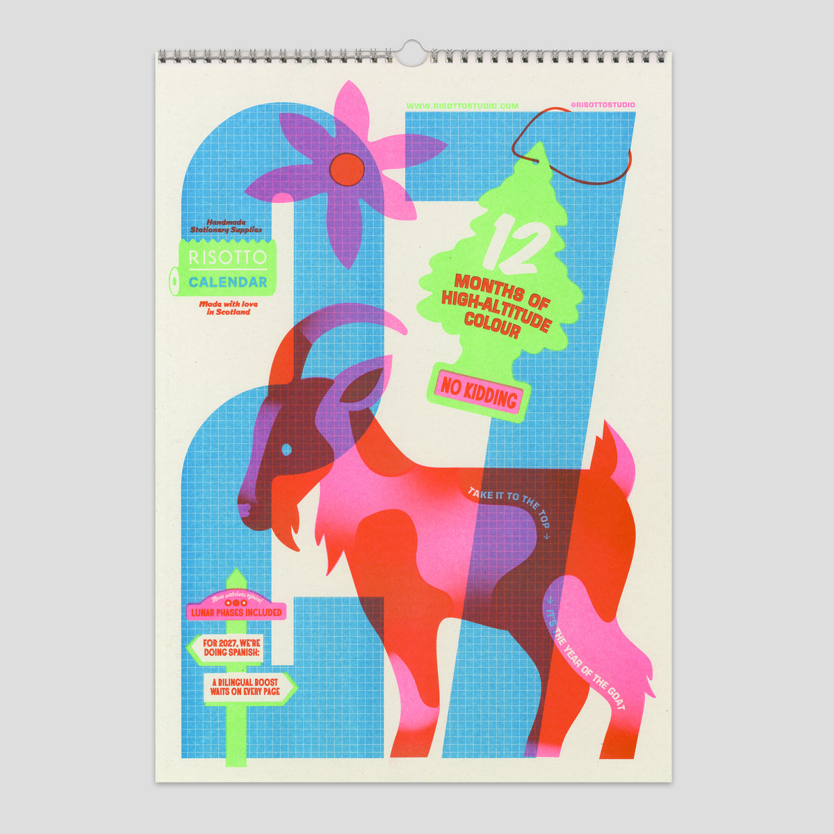 A3 Wall Hanger - 2027 Risograph Calendar