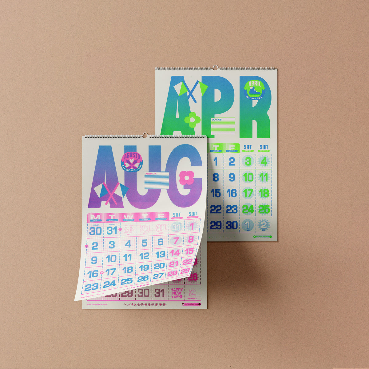 A3 Wall Hanger - 2027 Risograph Calendar
