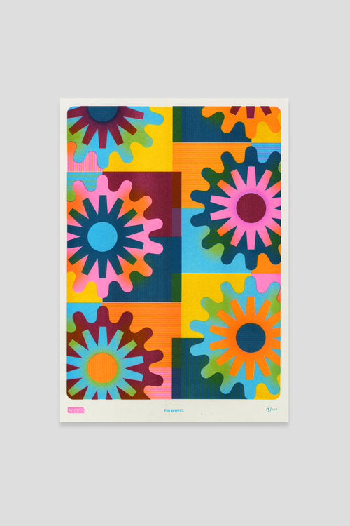 Pin Wheel - Play Collection: Editioned A3 Print