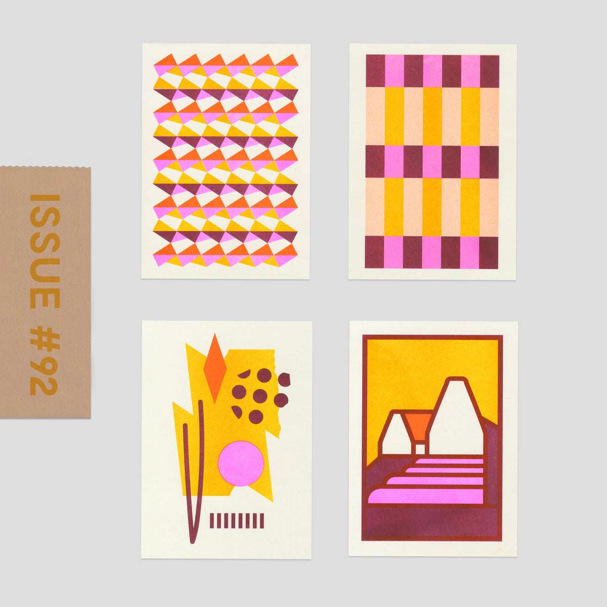 Risograph Postcard Set: Cork - No. 92, RISO CLUB Back Issue