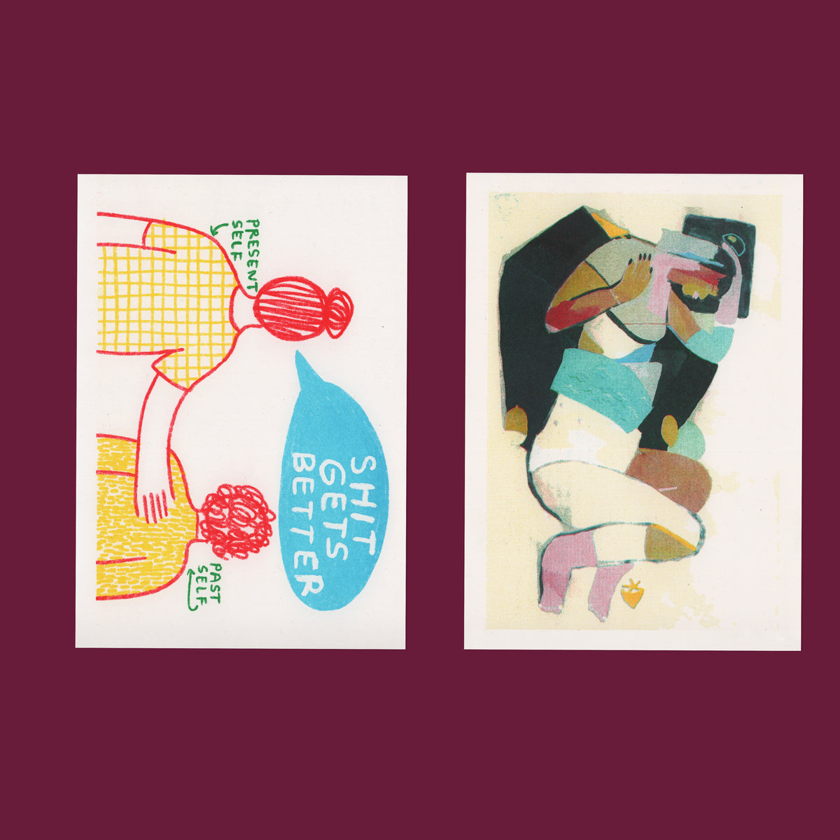 Risograph Postcard Set: Oakland - No. 4, RISO CLUB Back Issue