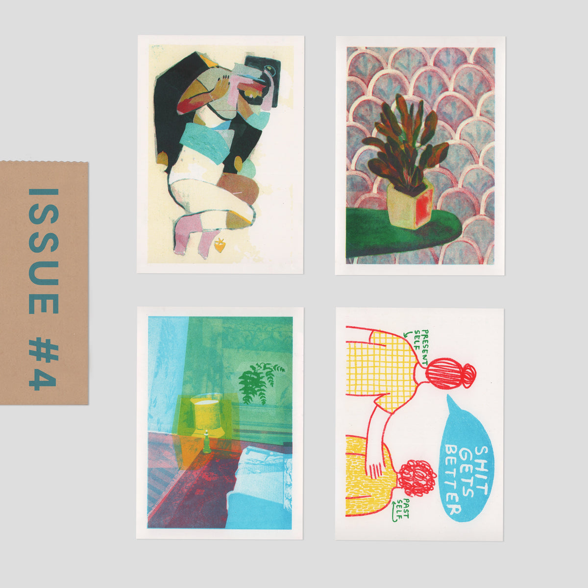 Risograph Postcard Set: Oakland - No. 4, RISO CLUB Back Issue