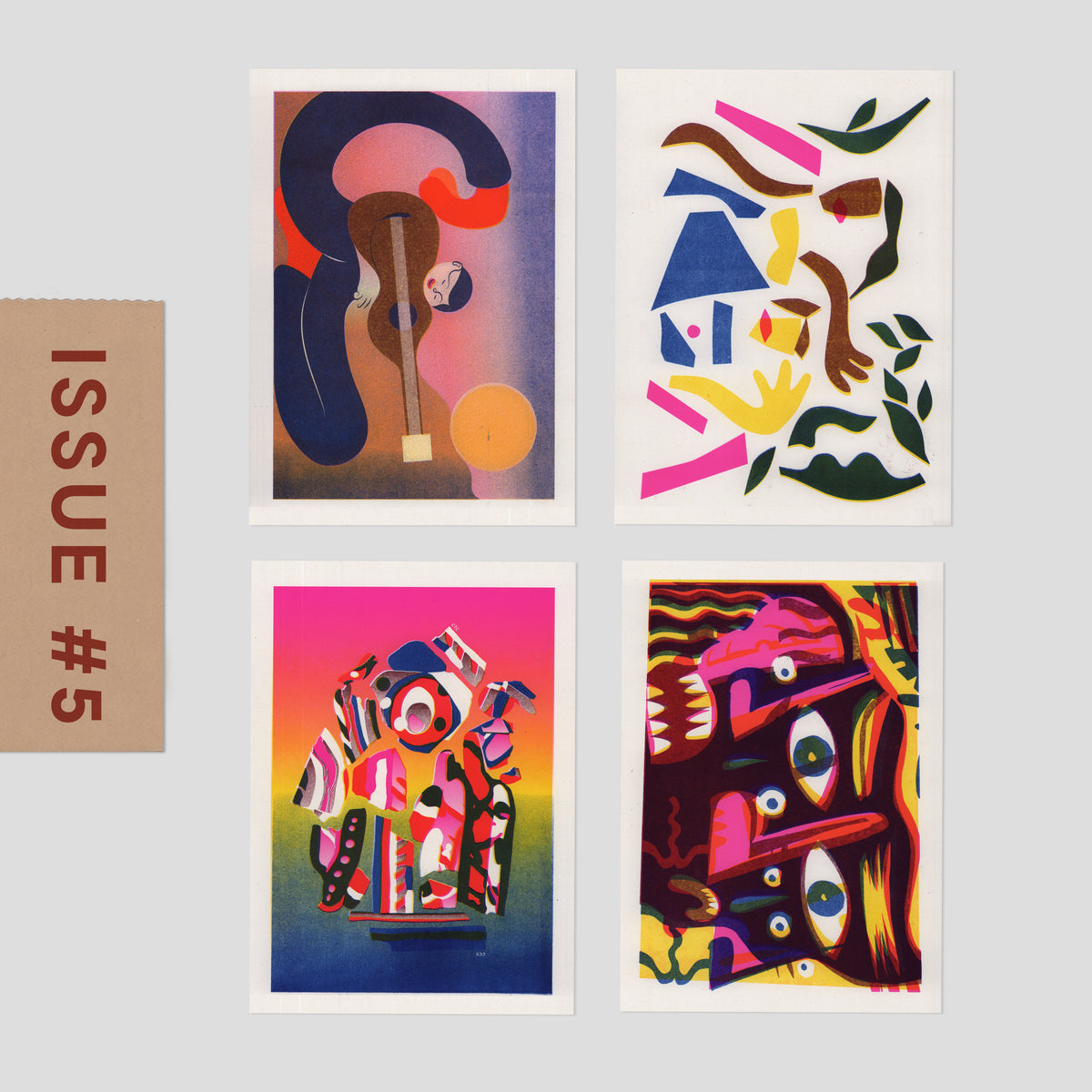 Risograph Postcard Set: Venezuela - No. 5, RISO CLUB Back Issue