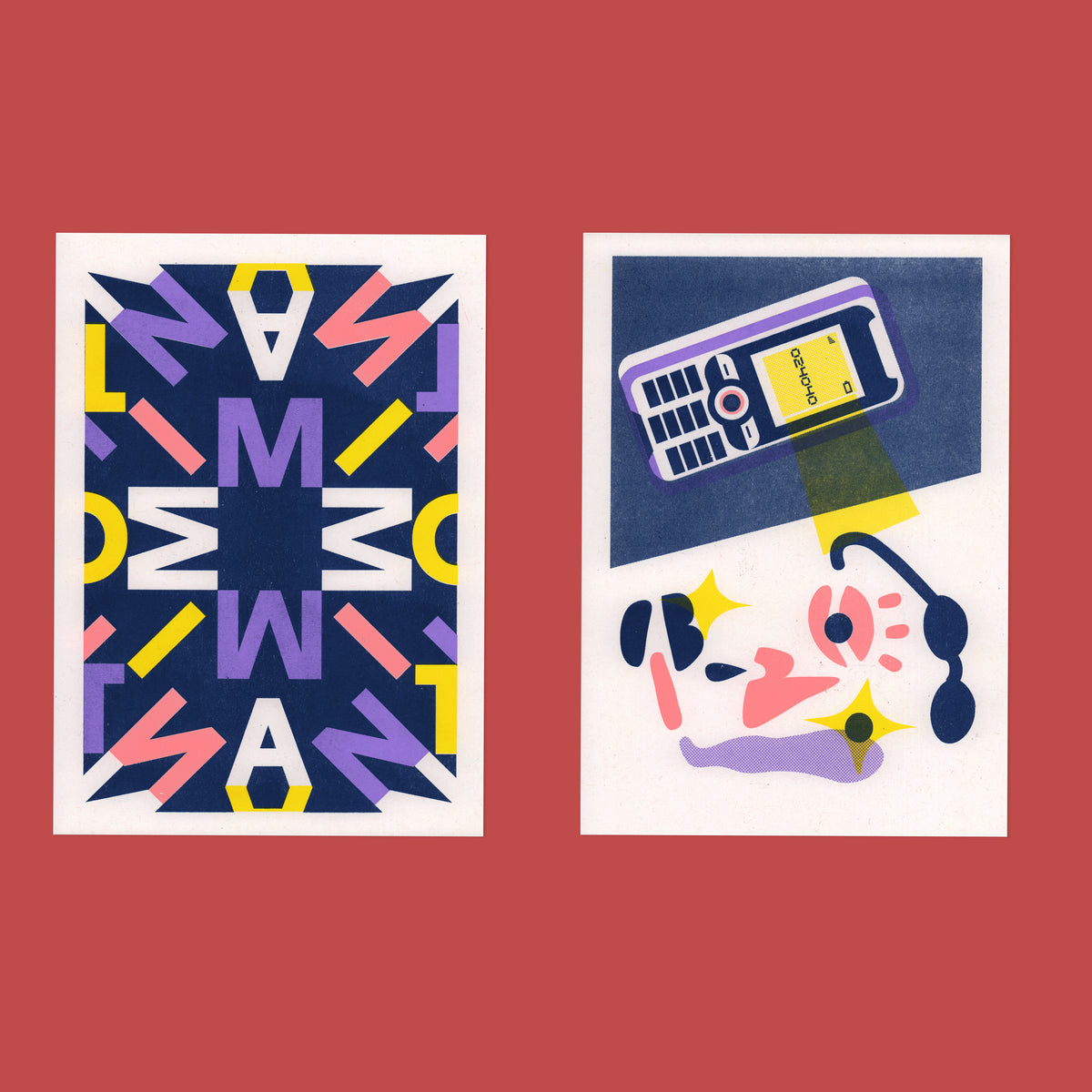 Risograph Postcard Set: Milan - No. 6, RISO CLUB Back Issue
