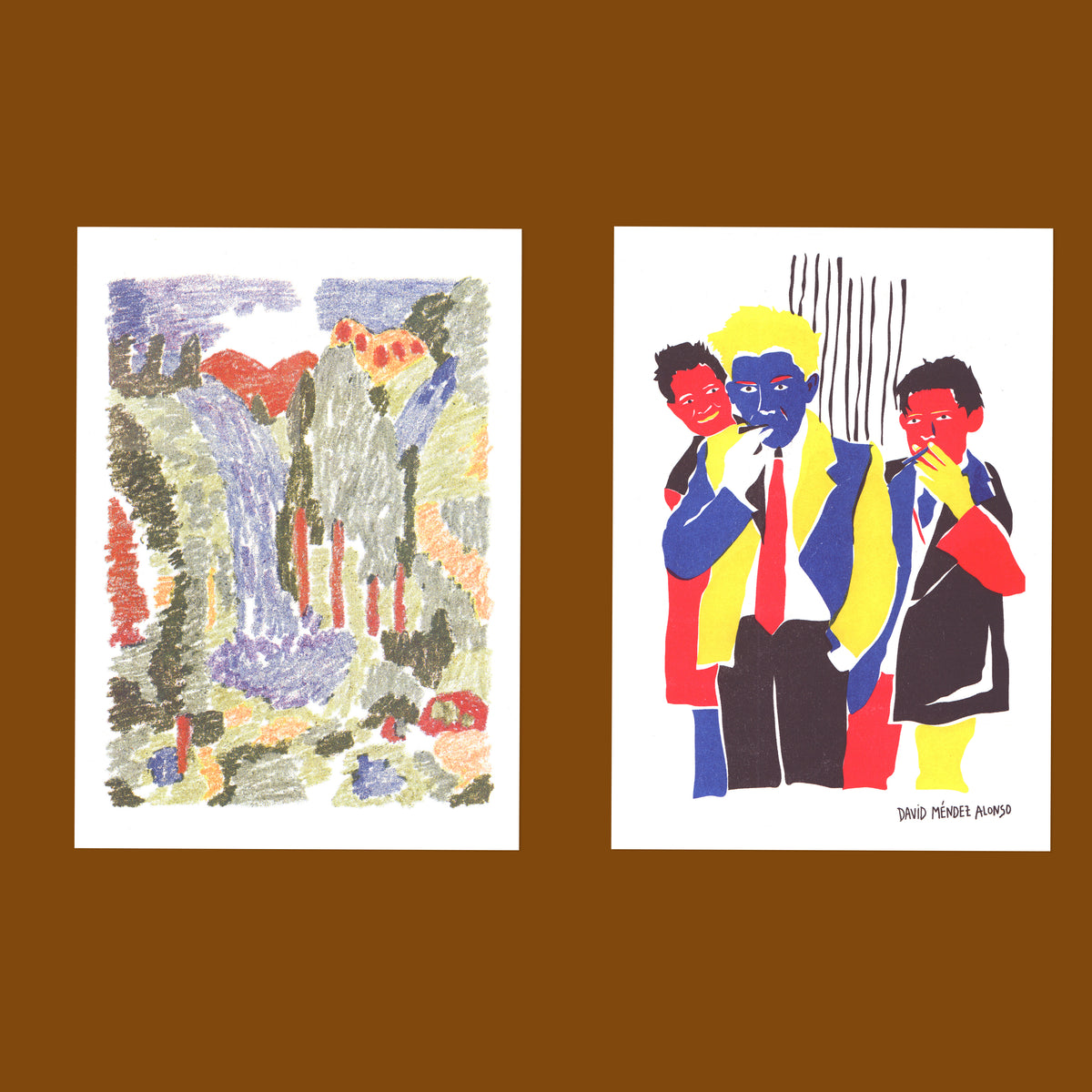Risograph Postcard Set: Barcelona - No. 8, RISO CLUB Back Issue