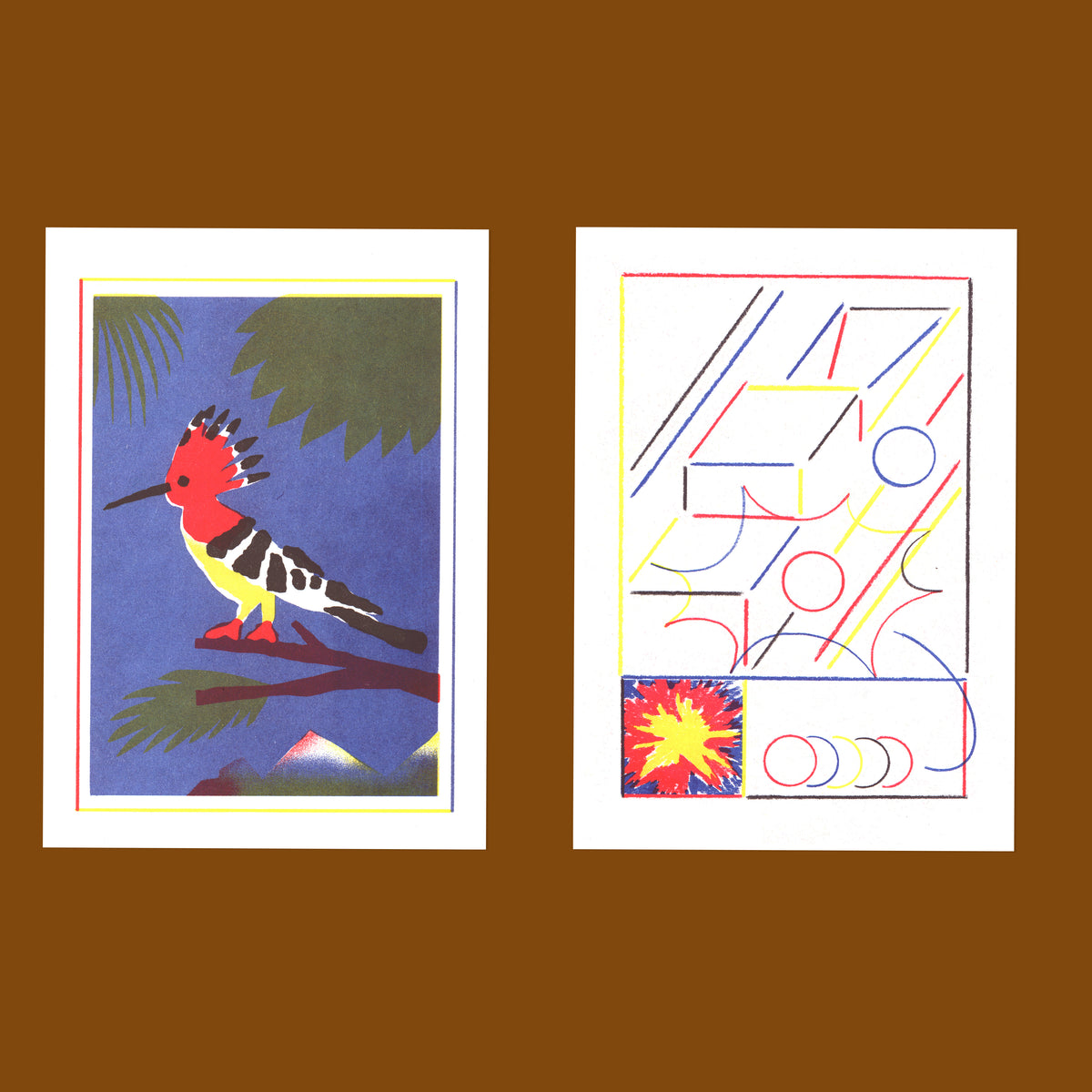 Risograph Postcard Set: Barcelona - No. 8, RISO CLUB Back Issue