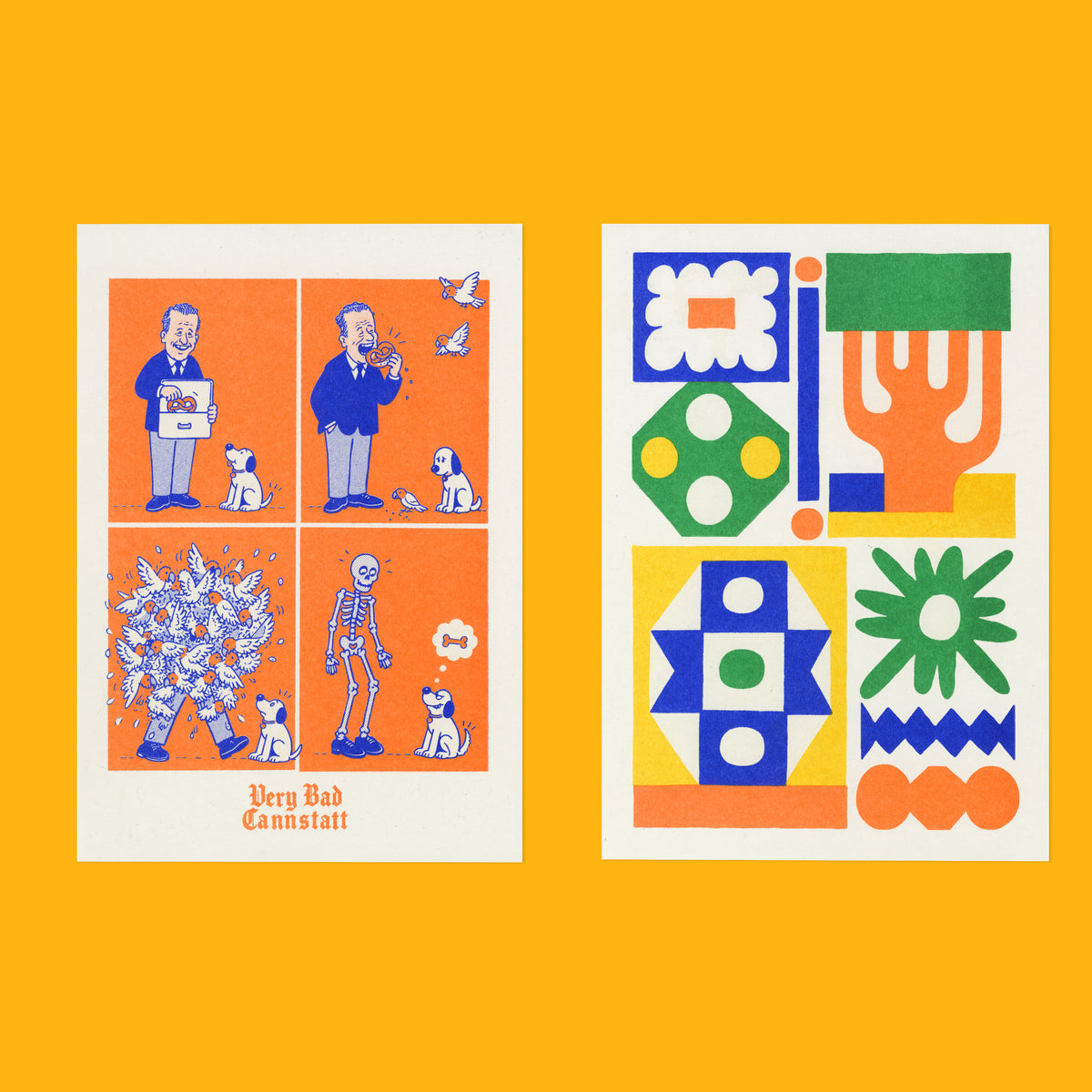 Risograph Postcard Set: Stuttgart - No. 109, RISO CLUB Back Issue