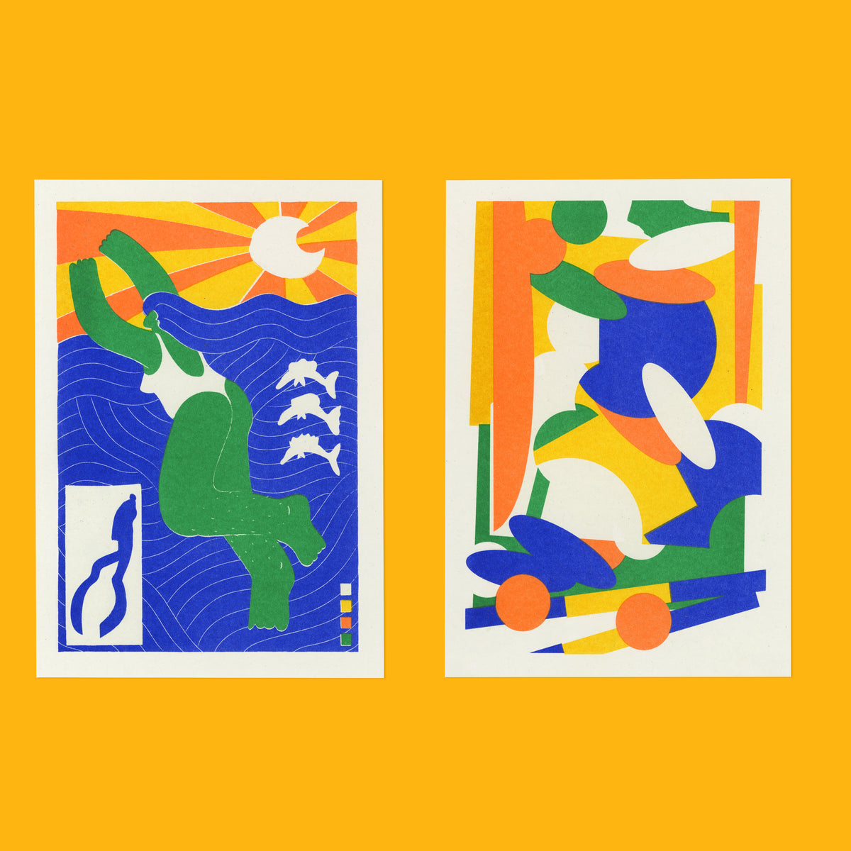 Risograph Postcard Set: Stuttgart - No. 109, RISO CLUB Back Issue