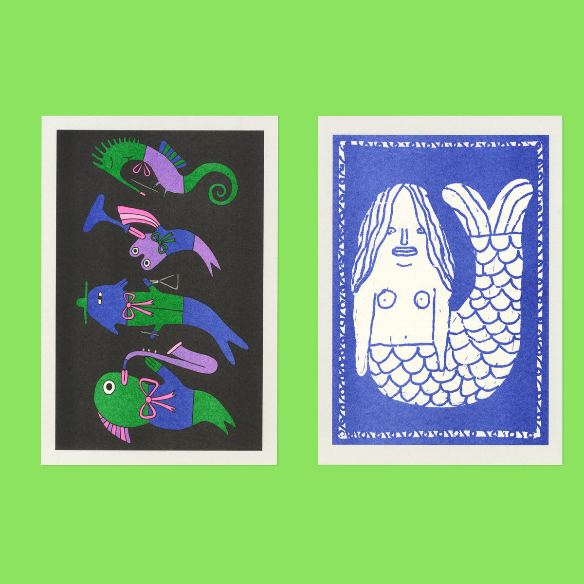 Risograph Postcard Set: Newcastle - No. 110, RISO CLUB Back Issue