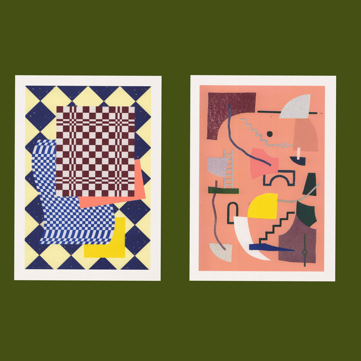 Risograph Postcard Set: Copenhagen - No. 11, RISO CLUB Back Issue