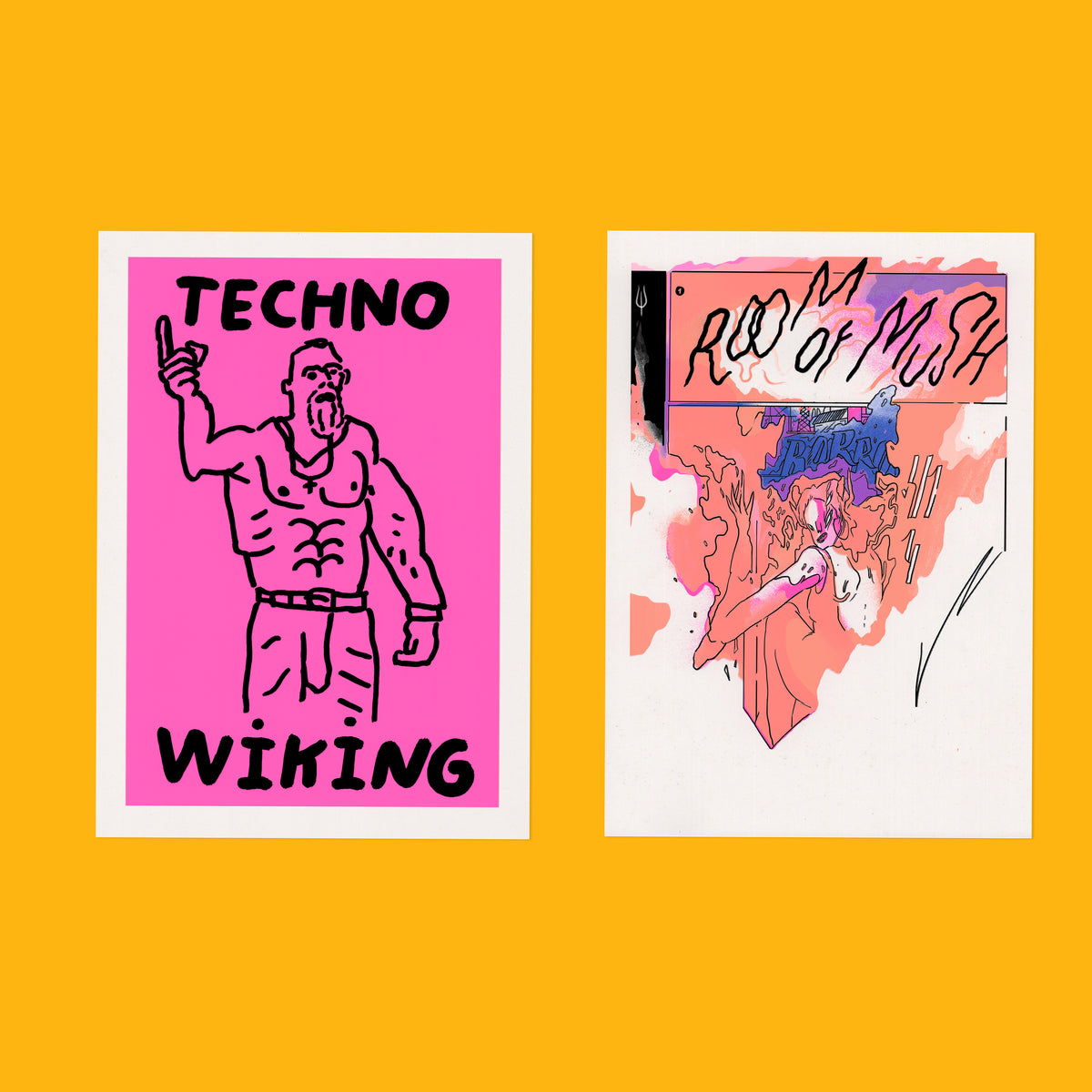 Risograph Postcard Set: Vilnuis - No. 12, RISO CLUB Back Issue