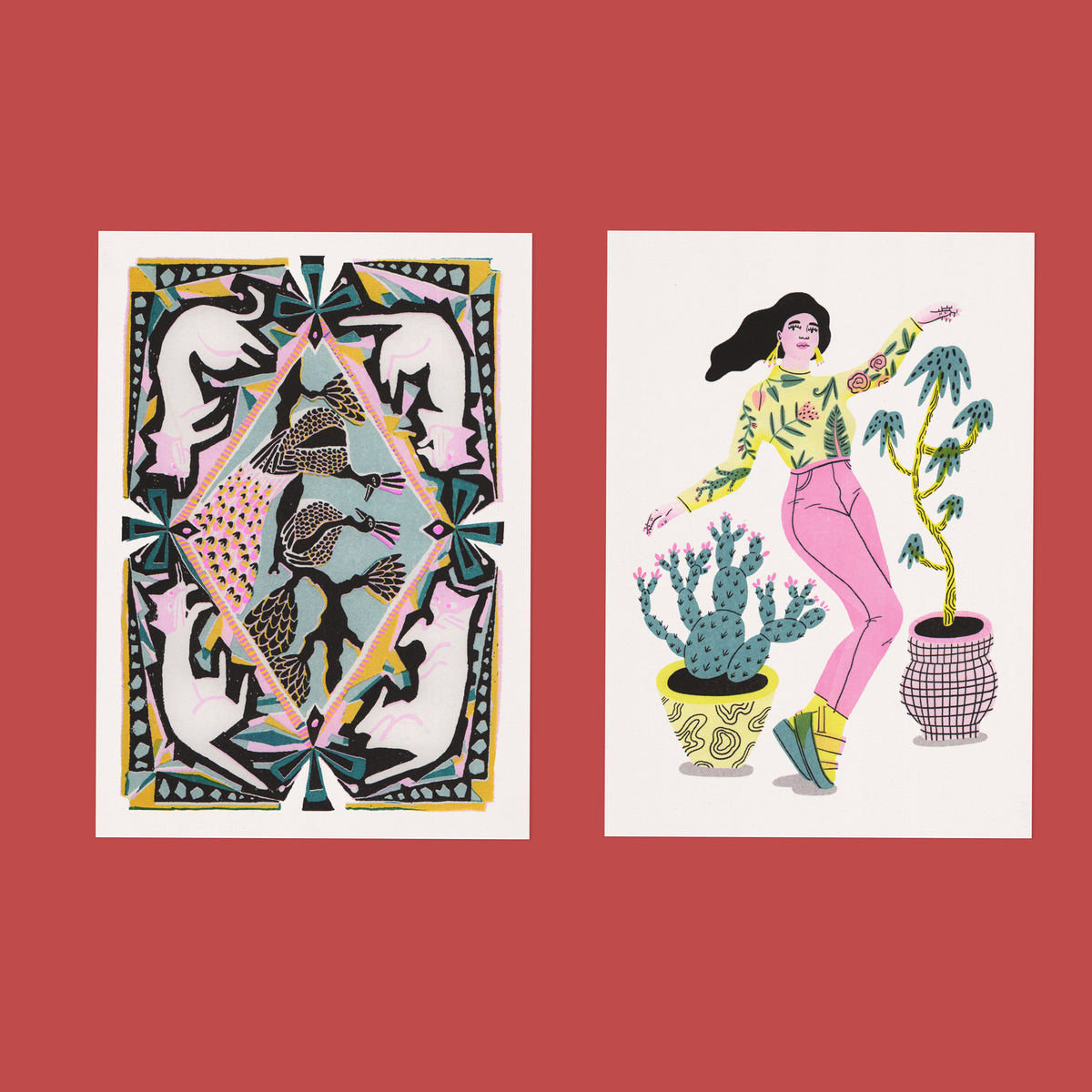Risograph Postcard Set: Amsterdam - No. 17, RISO CLUB Back Issue
