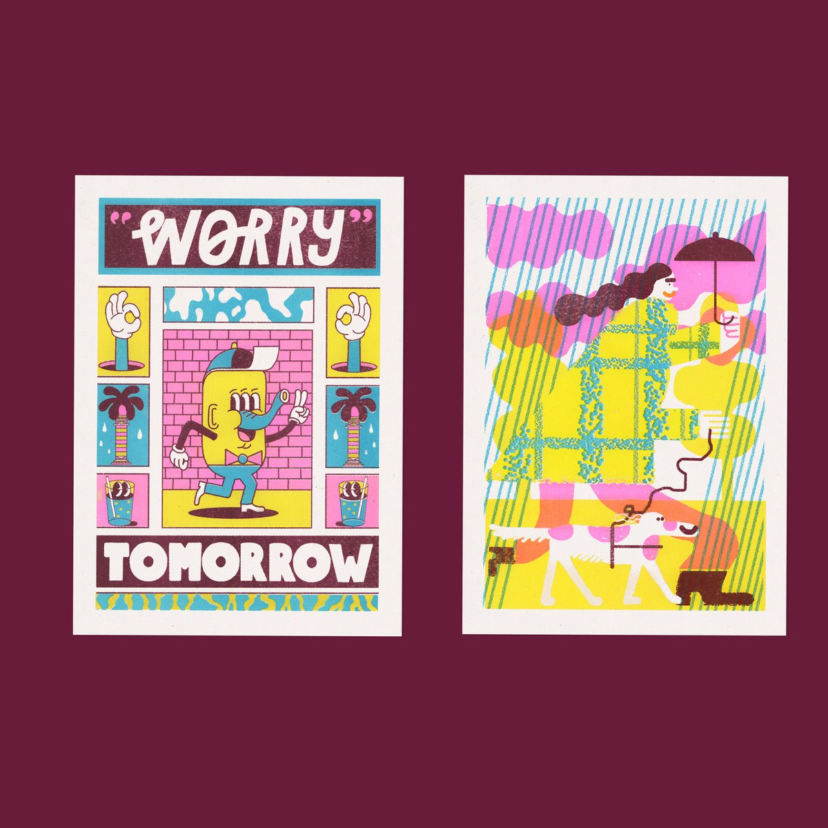 Risograph Postcard Set: Münster - No. 19, RISO CLUB Back Issue