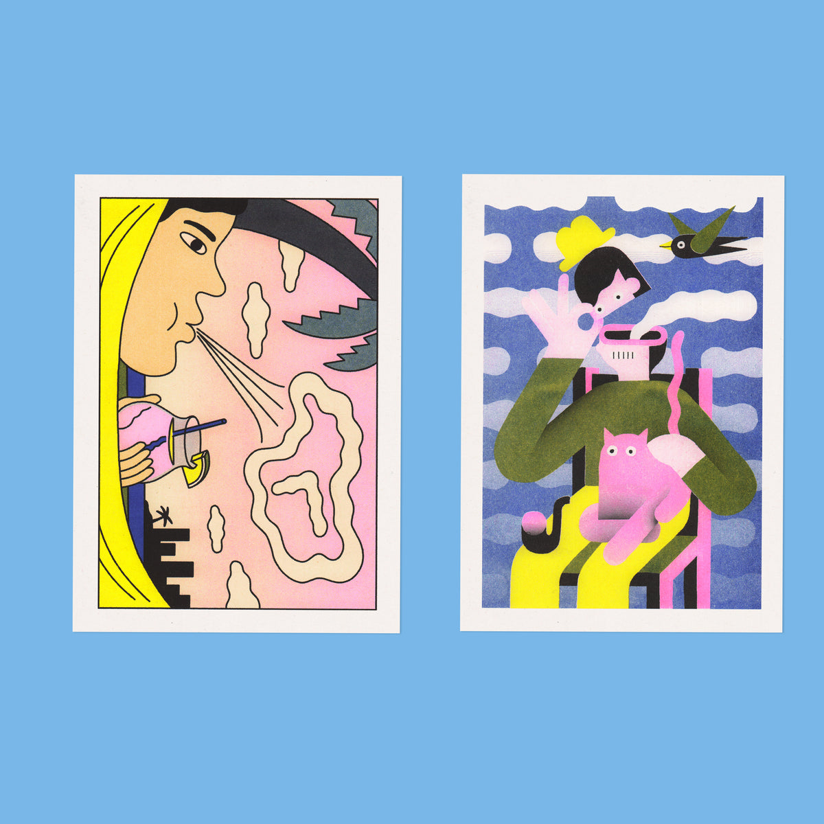 Risograph Postcard Set: Rotterdam - No. 20, RISO CLUB Back Issue