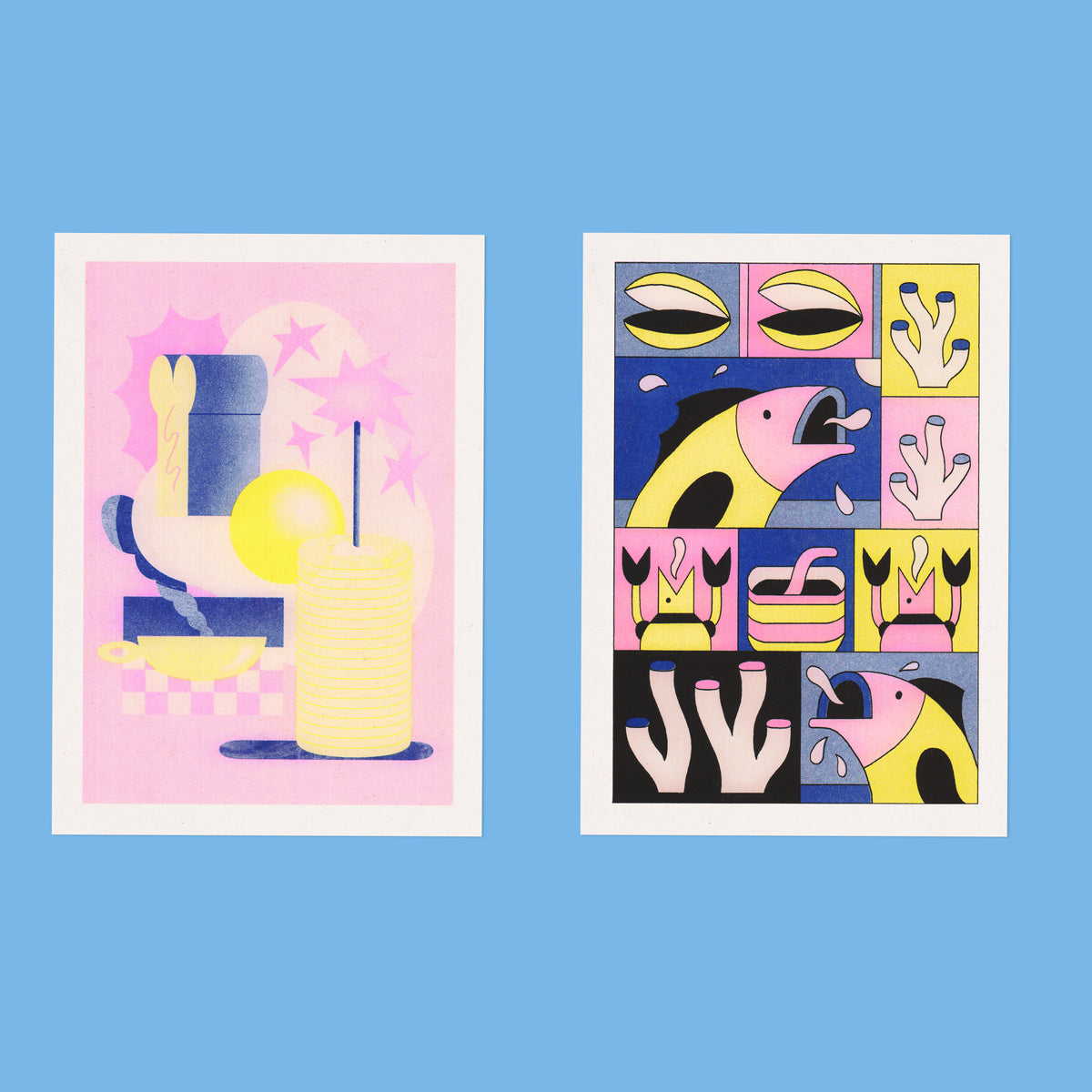 Risograph Postcard Set: Rotterdam - No. 20, RISO CLUB Back Issue
