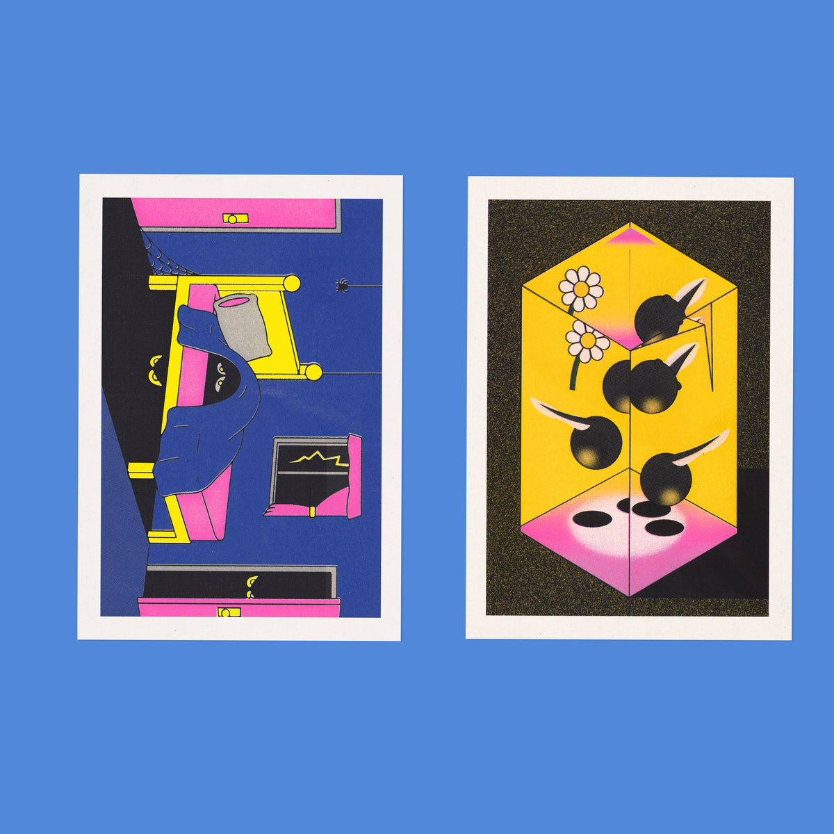 Risograph Postcard Set: Los Angeles - No. 28, RISO CLUB Back Issue