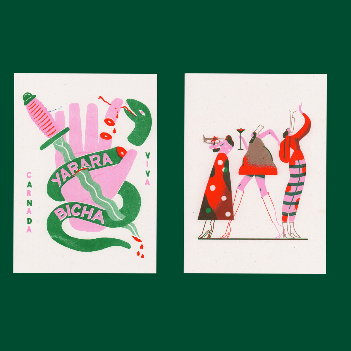 Risograph Postcard Set: Buenos Aires - No. 39, RISO CLUB Back Issue
