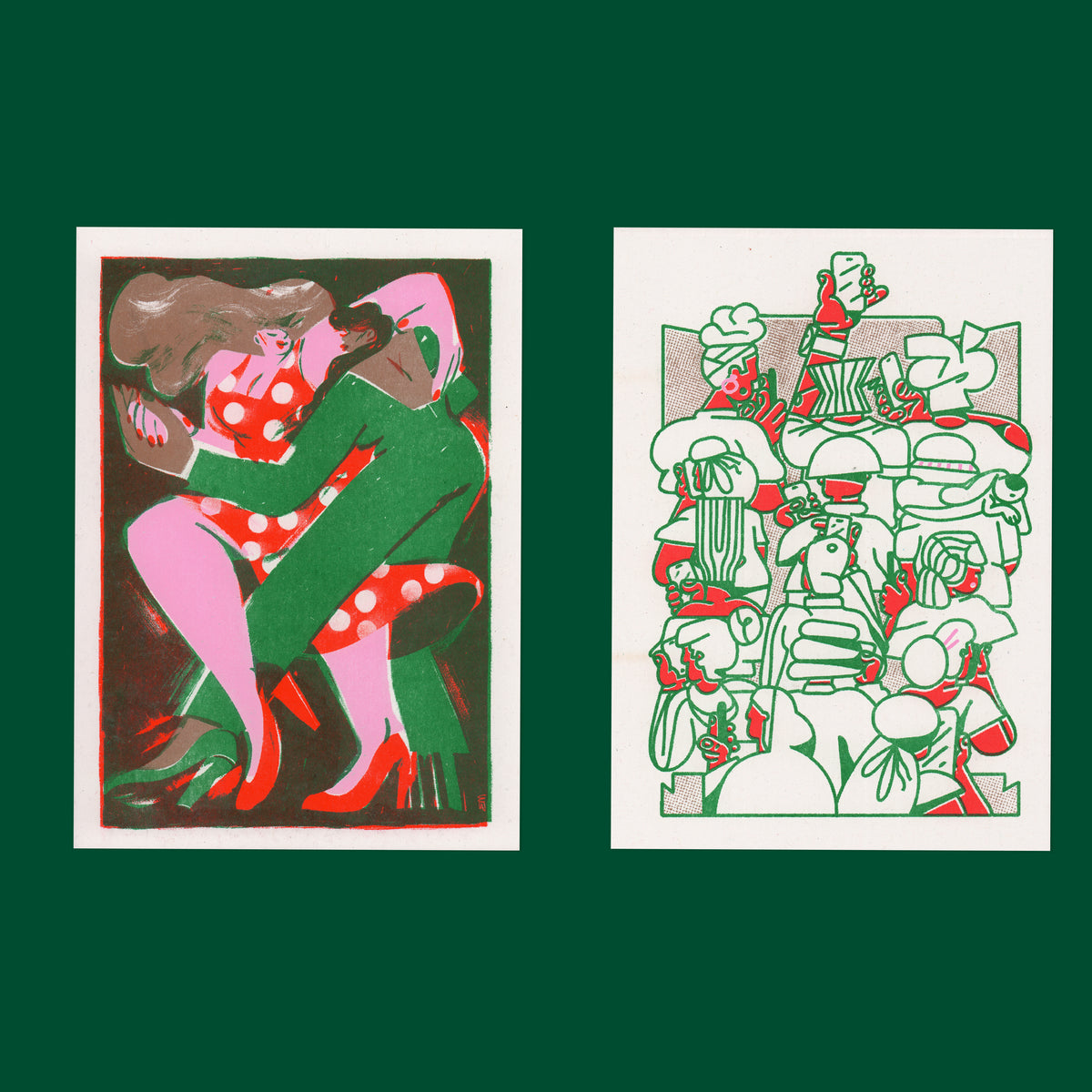 Risograph Postcard Set: Buenos Aires - No. 39, RISO CLUB Back Issue