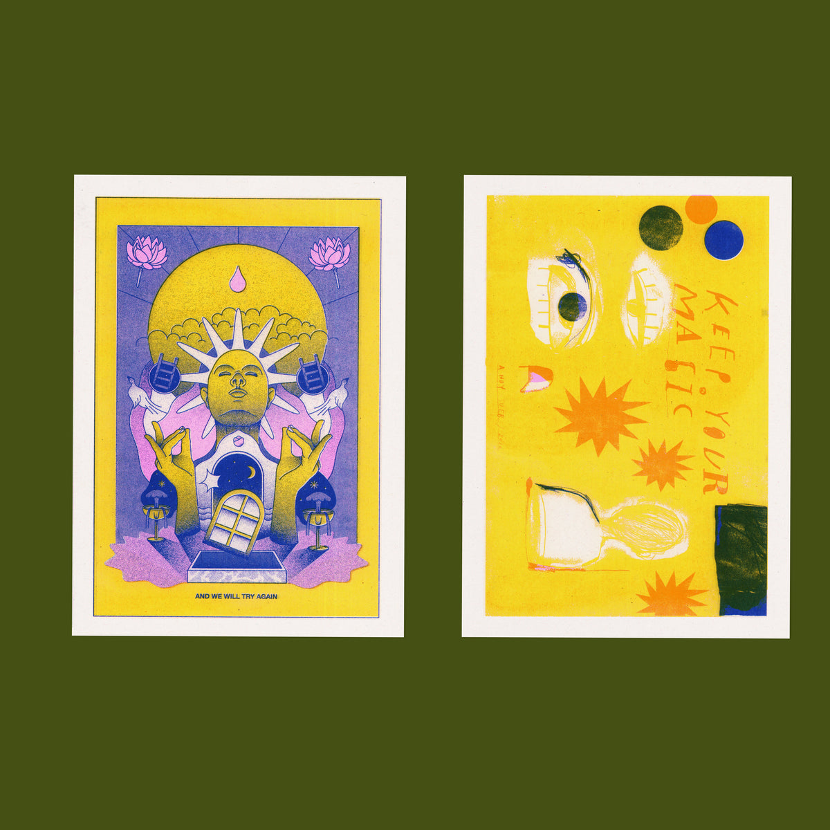 Risograph Postcard Set: Semarang - No. 40, RISO CLUB Back Issue
