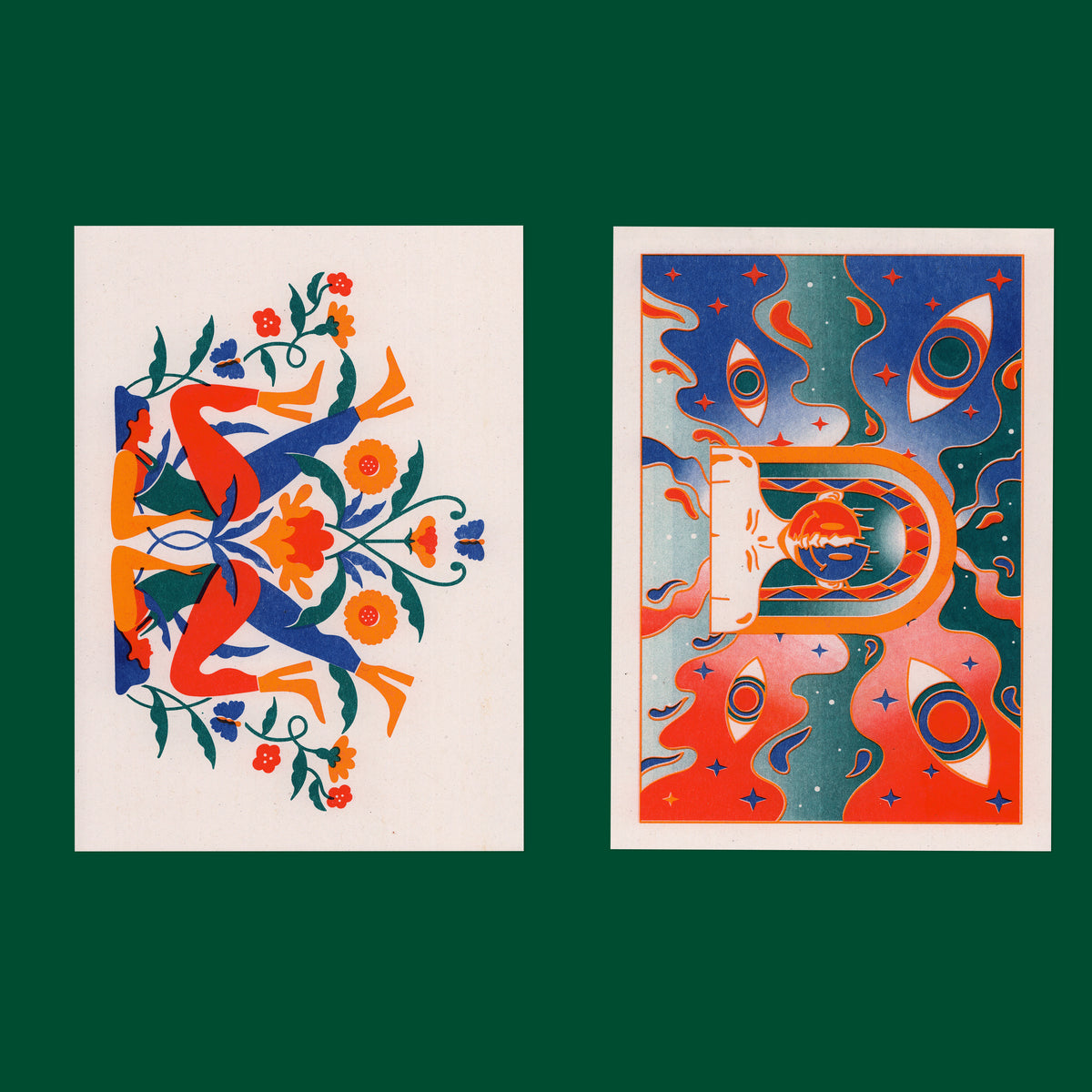 Risograph Postcard Set: Mexico City - No. 41, RISO CLUB Back Issue