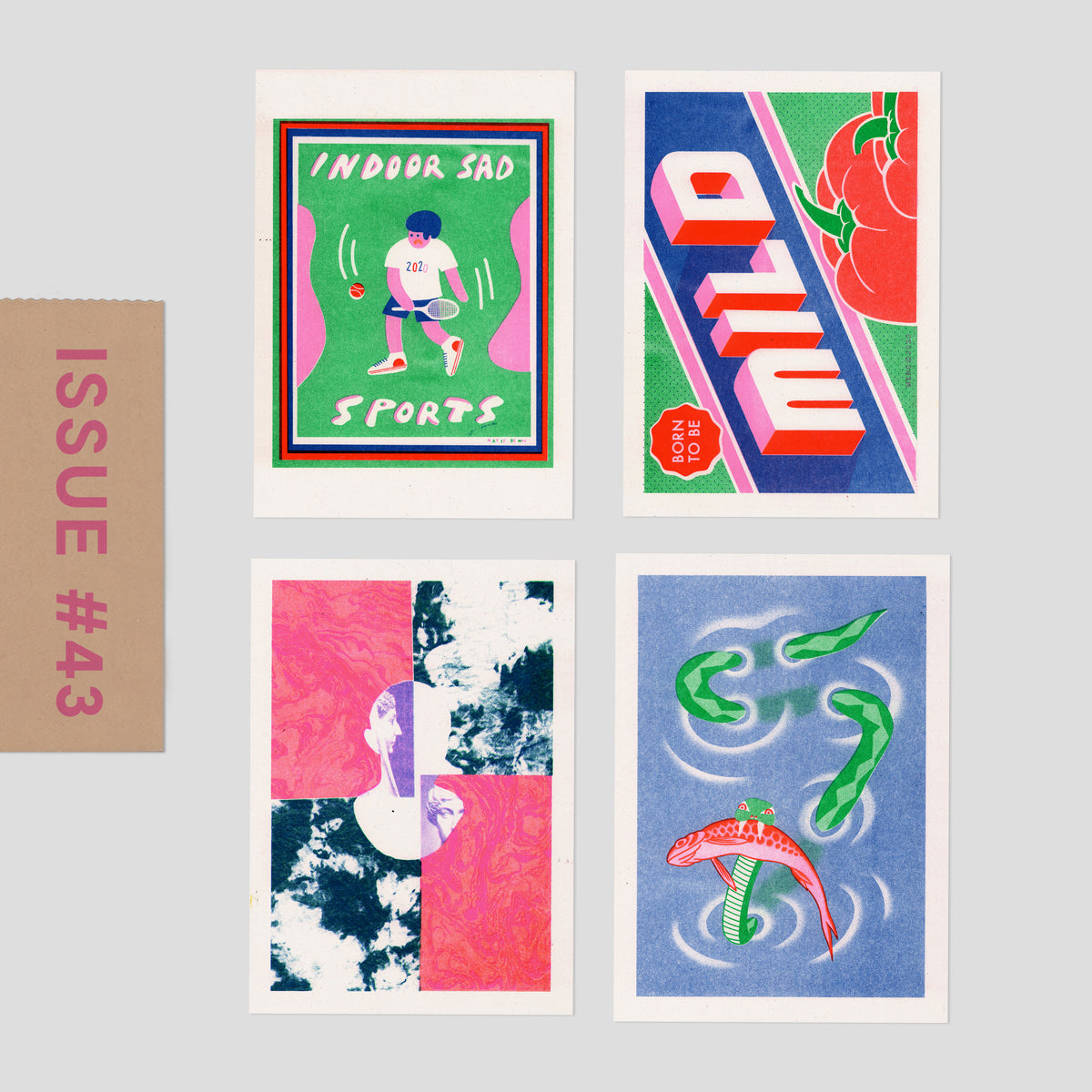 Risograph Postcard Set: San Francisco - No. 43, RISO CLUB Back Issue