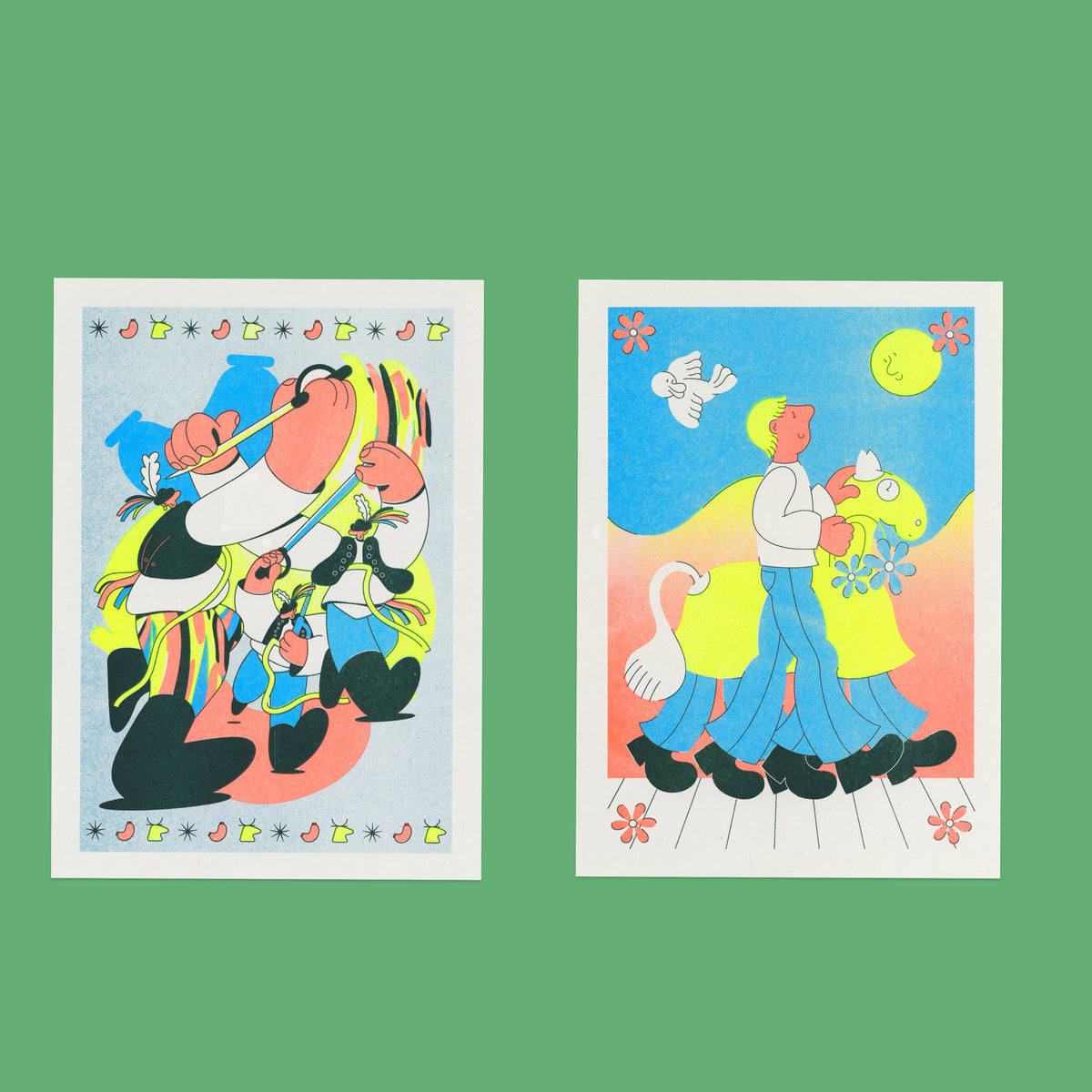 Risograph Postcard Set: Slovakia - No. 93, RISO CLUB Back Issue