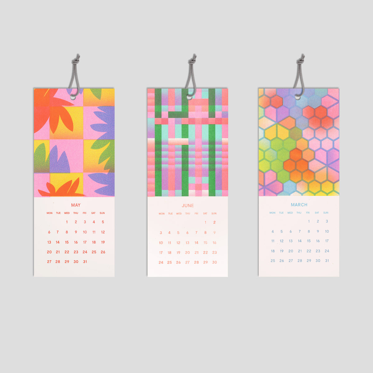 The Mini - 2024 Risograph Calendar: Multi Buy x 3