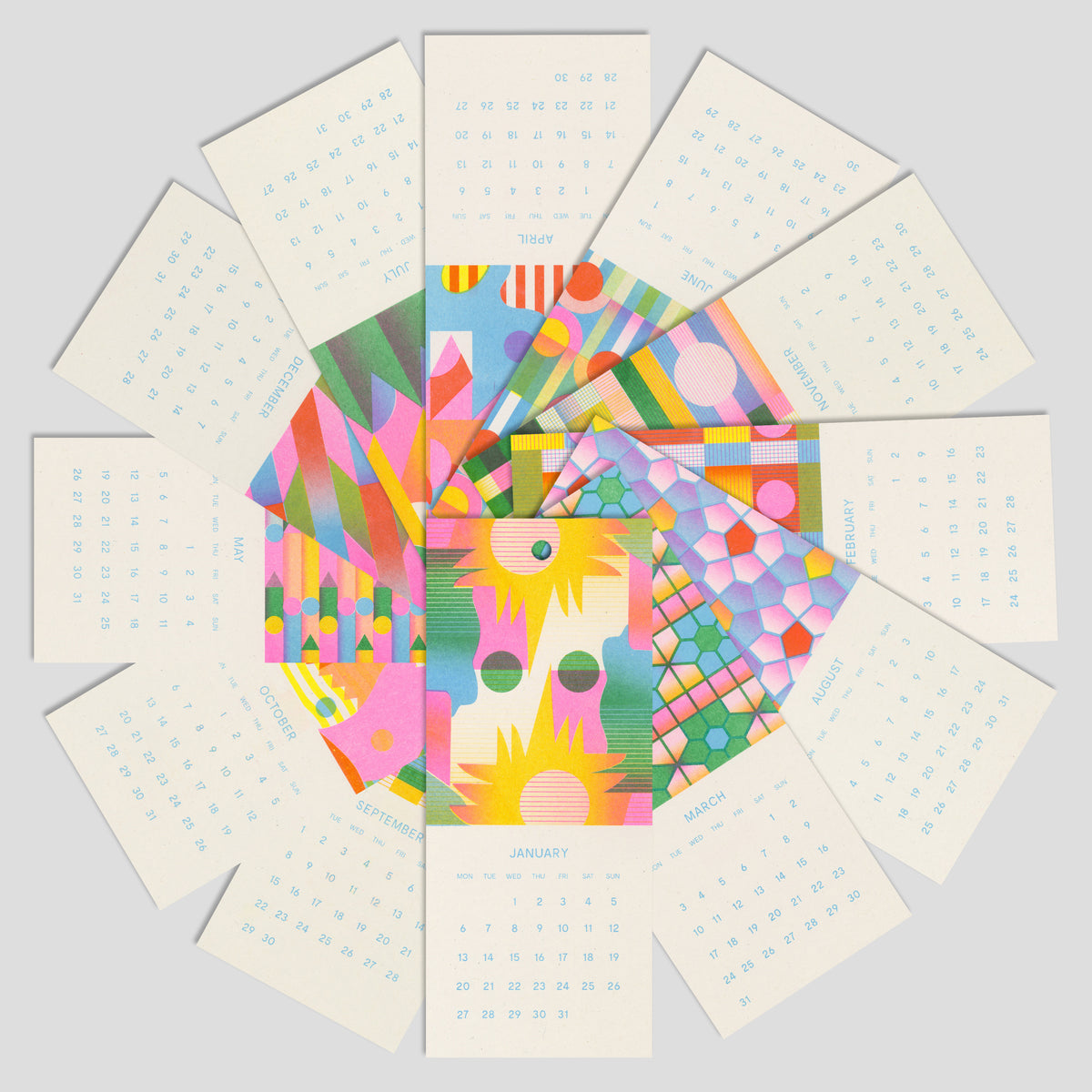 Risograph Calendar 2025