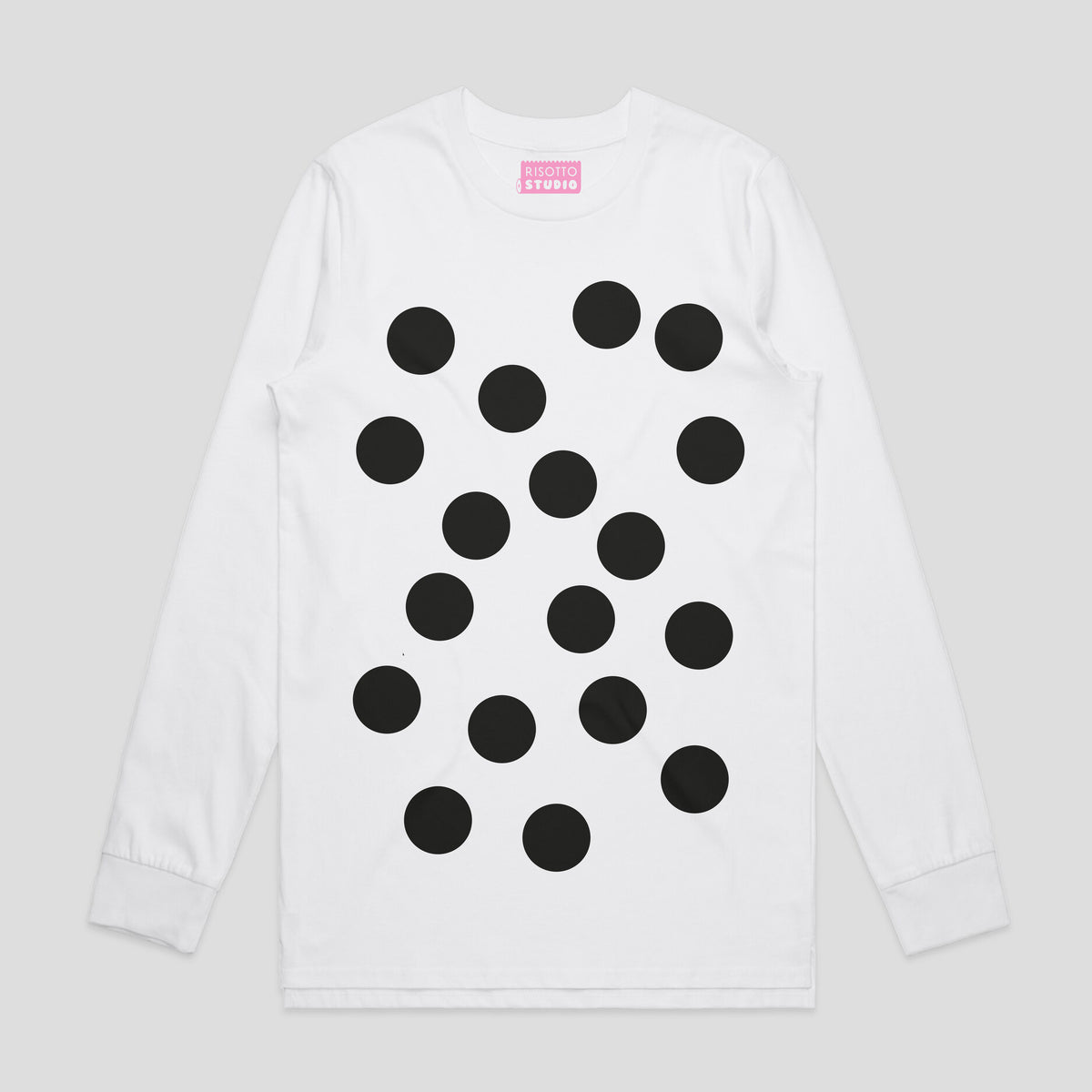 Polka - White Classic Long Sleeve Tee