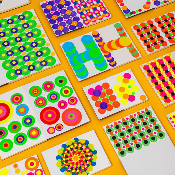 You’ll work through a few structured prompts to build sticker-based compositions, using grids, tracing paper overlays, and found textures. From there you’ll select one artwork to refine, and we’ll help transform your analogue layers into riso-ready artwork for printing.