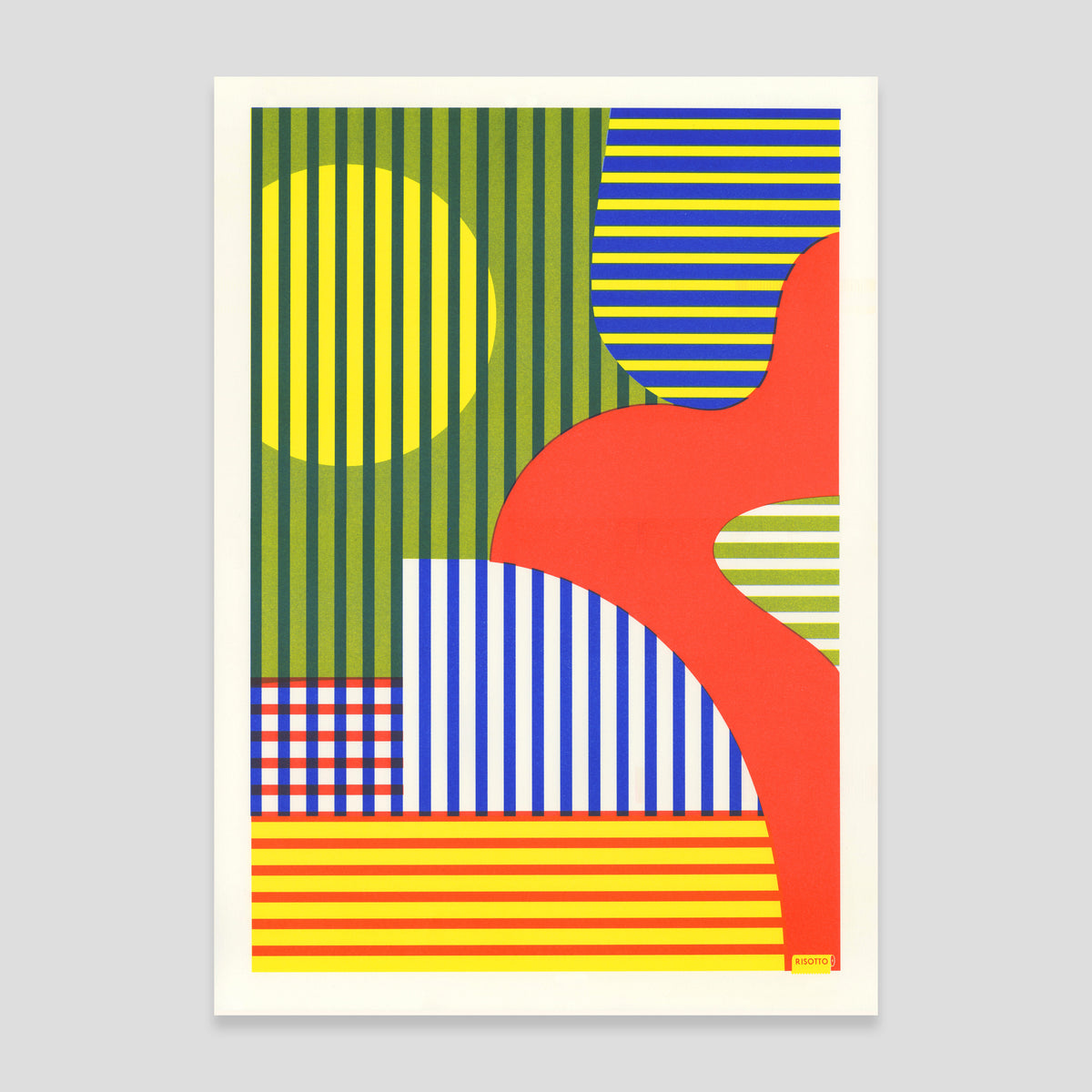 LINESCAPE - Experiments Collection: Editioned A2 Risograph Print