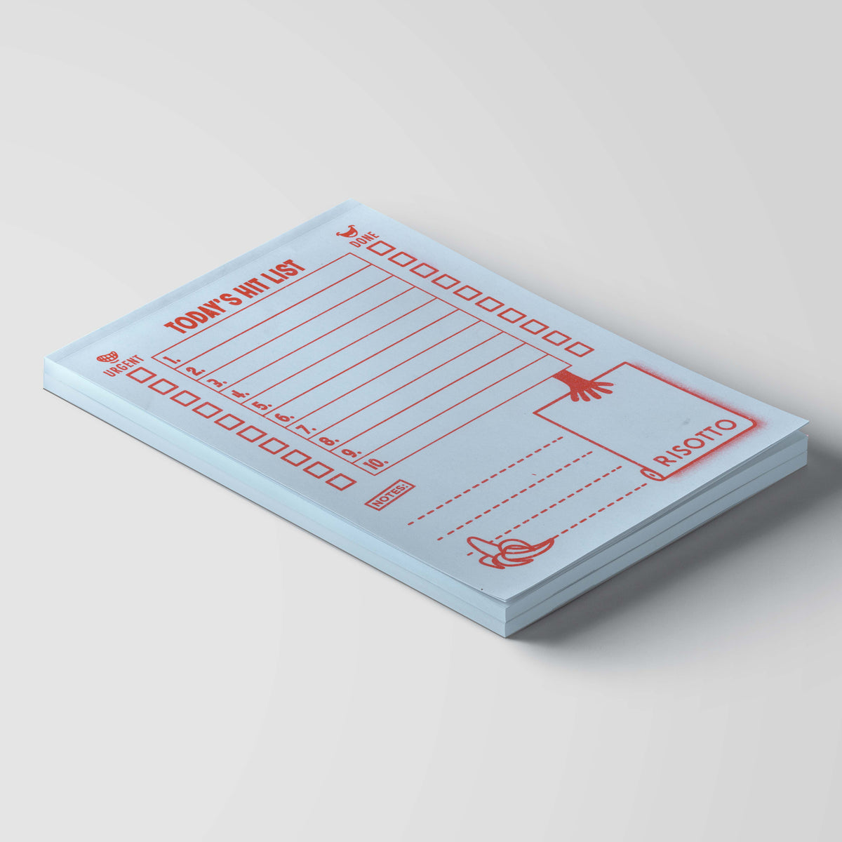 Hitlist Paper Format HIT LIST: Blue | Daily To-Do List Notepad | RISOTTO